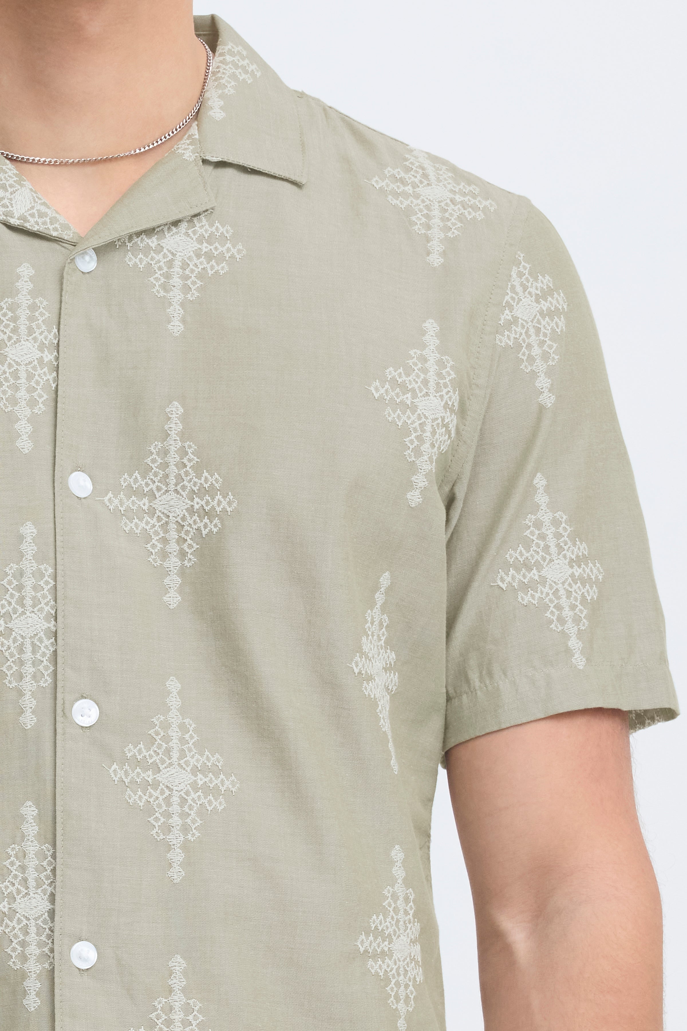 Casual Friday - CFLeopold Embroidered Shirt