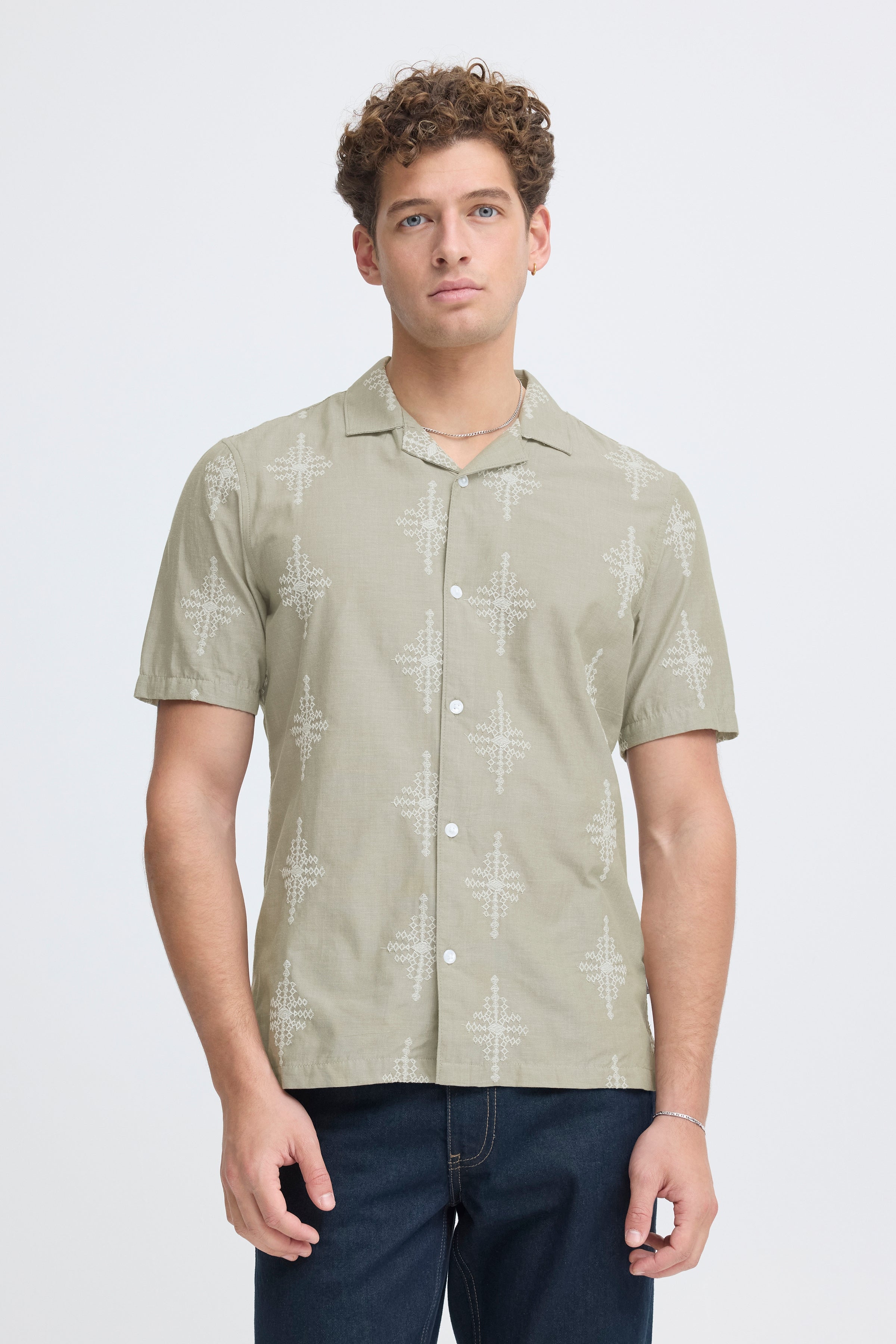 Casual Friday - CFLeopold Embroidered Shirt