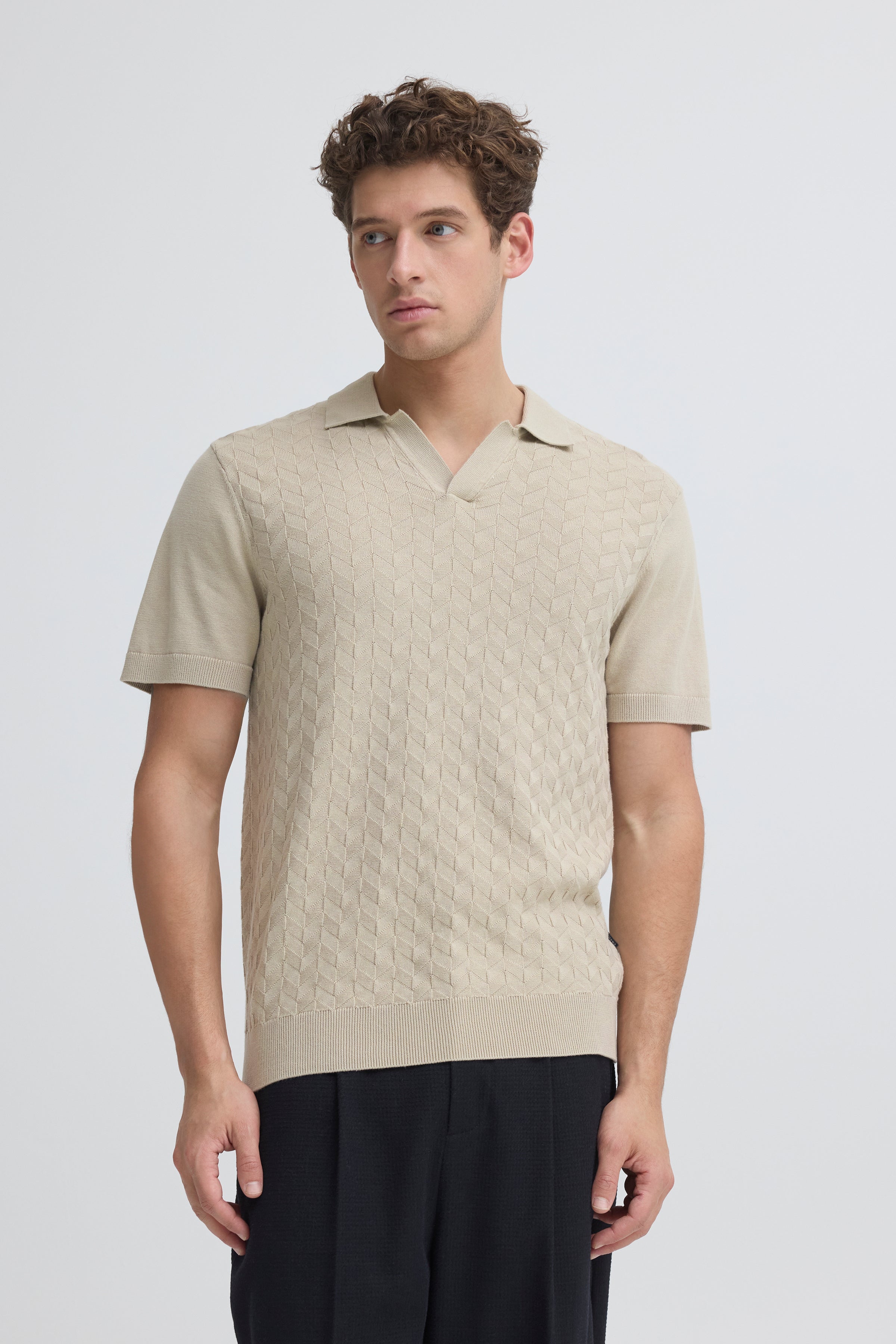 Casual Friday - CFdyrvik Strik Polo Sand