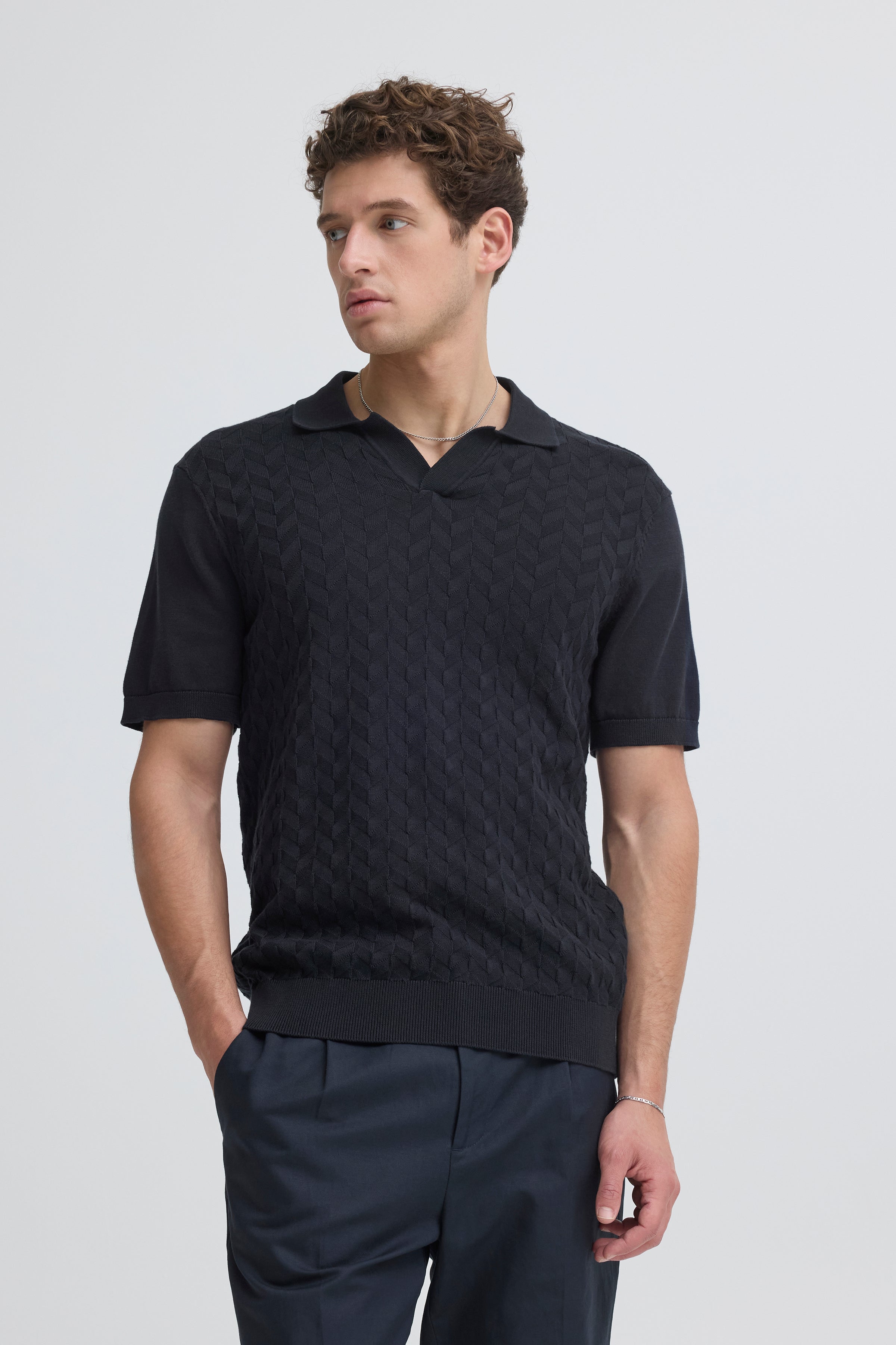 Casual Friday - CFdyrvik Strik Polo Navy