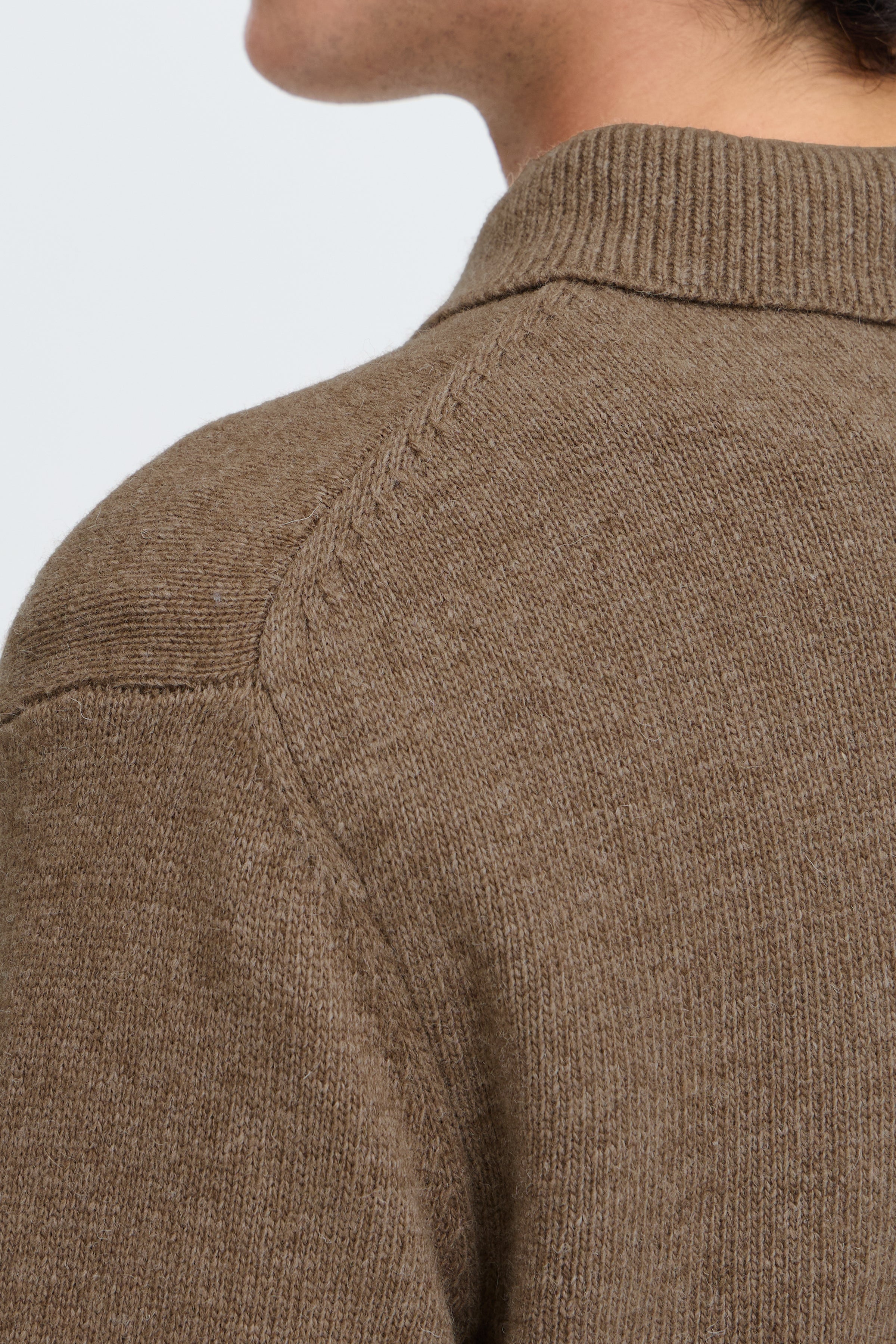 Casual Friday - CFFelipo Lambswool Polo Knit Chocolate