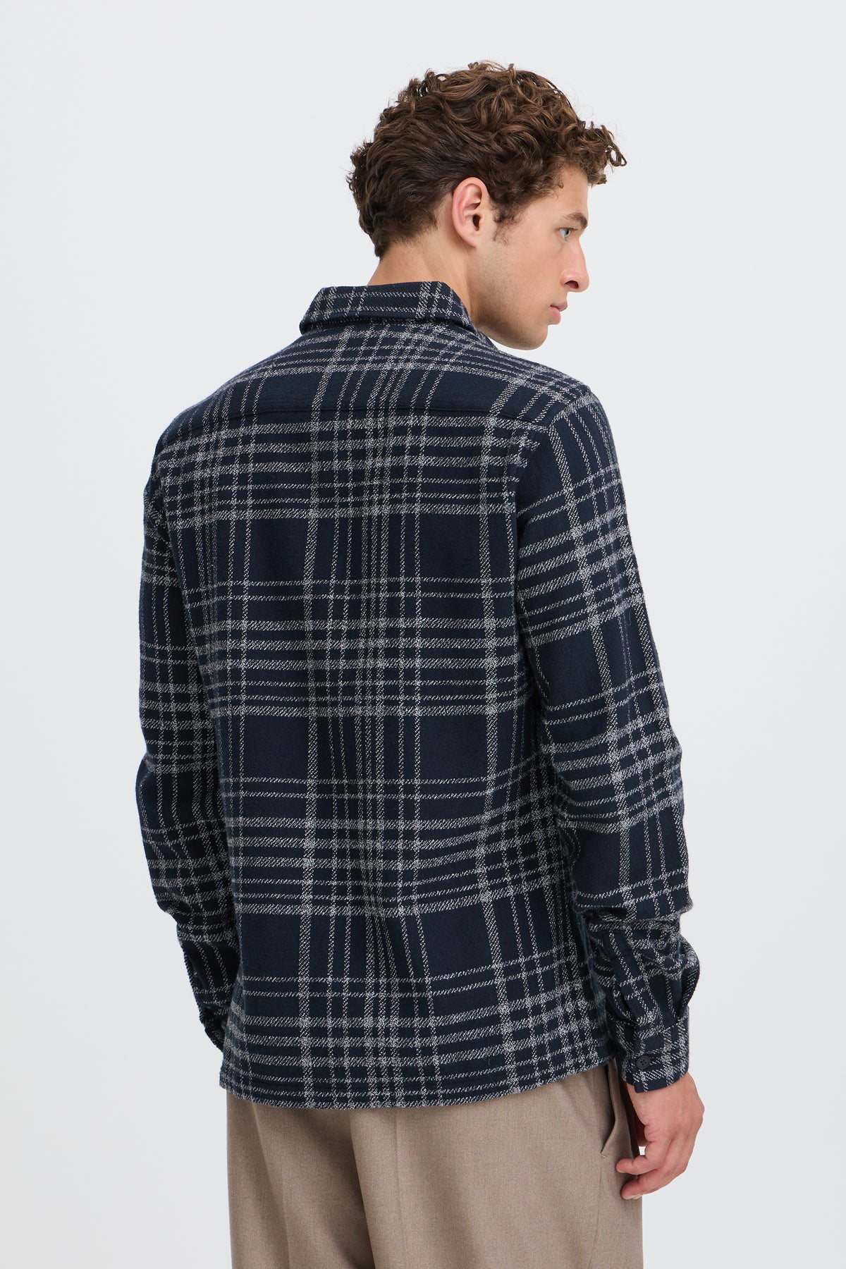 Casual Friday - CFPEREZ Checked Overshirt Midnight