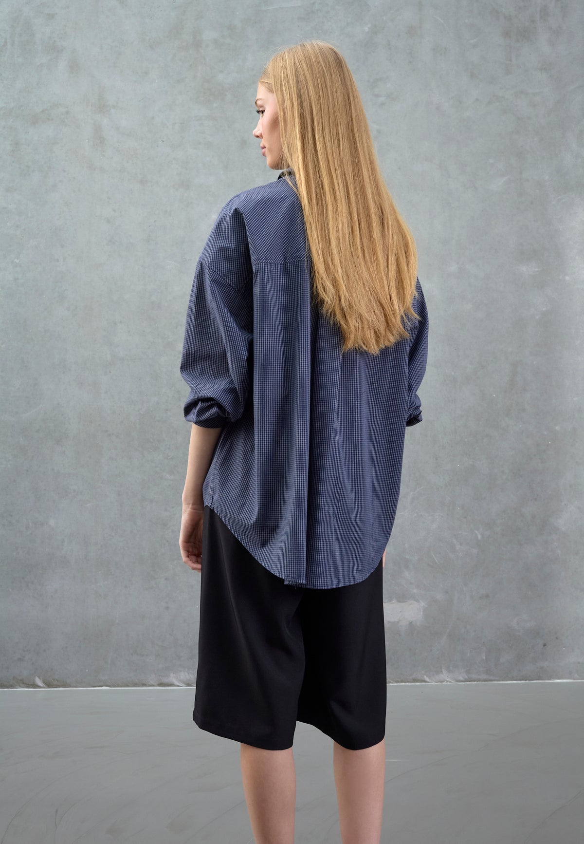 Love & Divine - Love1645-1 Shirt Navy Ceck