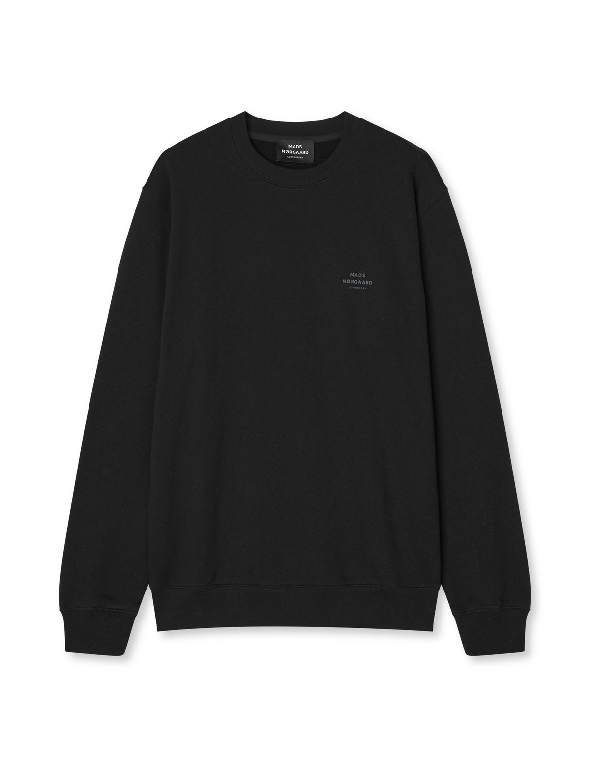 Mads Nørgaard - Cotton Light Crew Logo Sweat Black