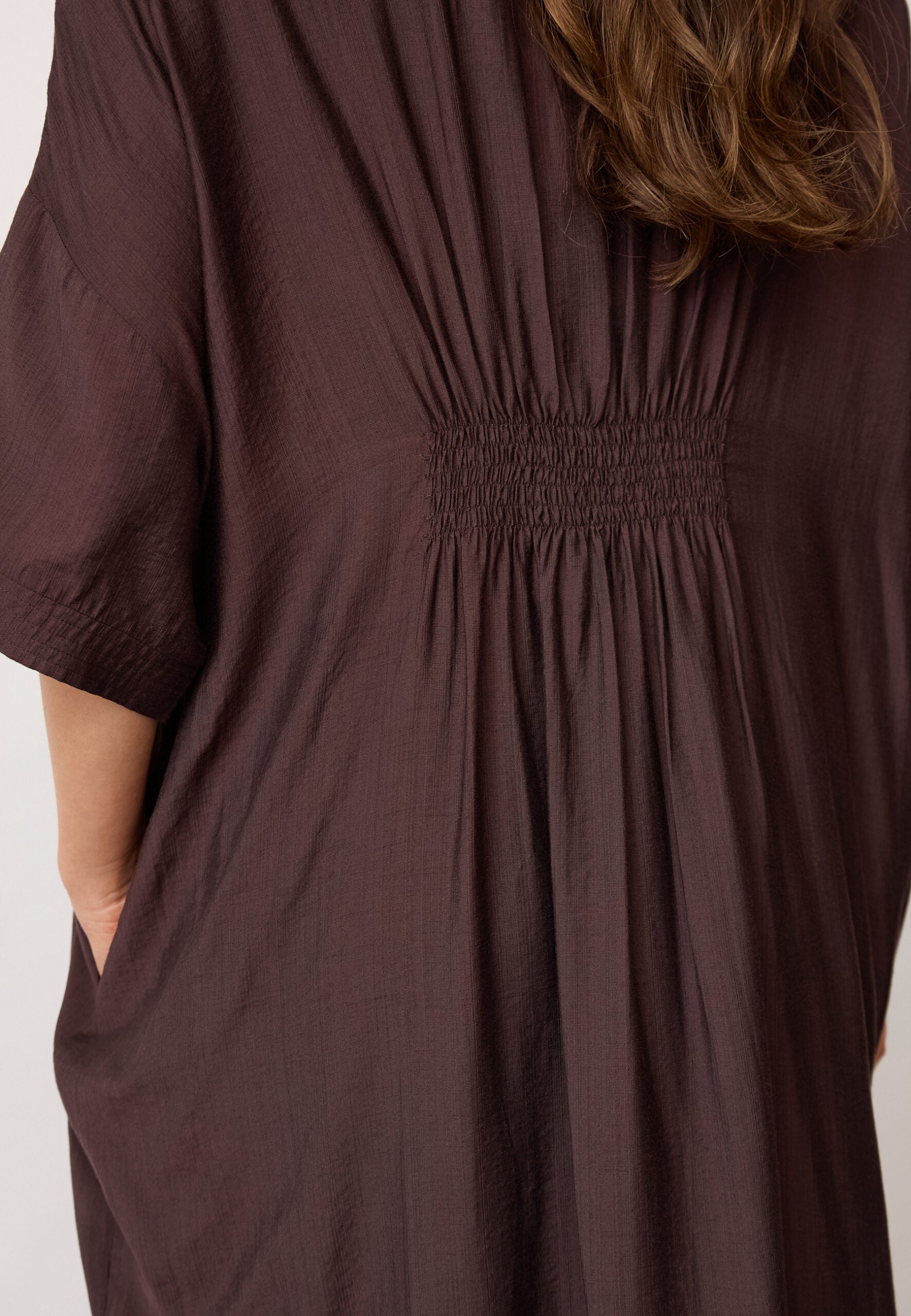 Co'Couture - HeraCC Tunic V-Dress, brun