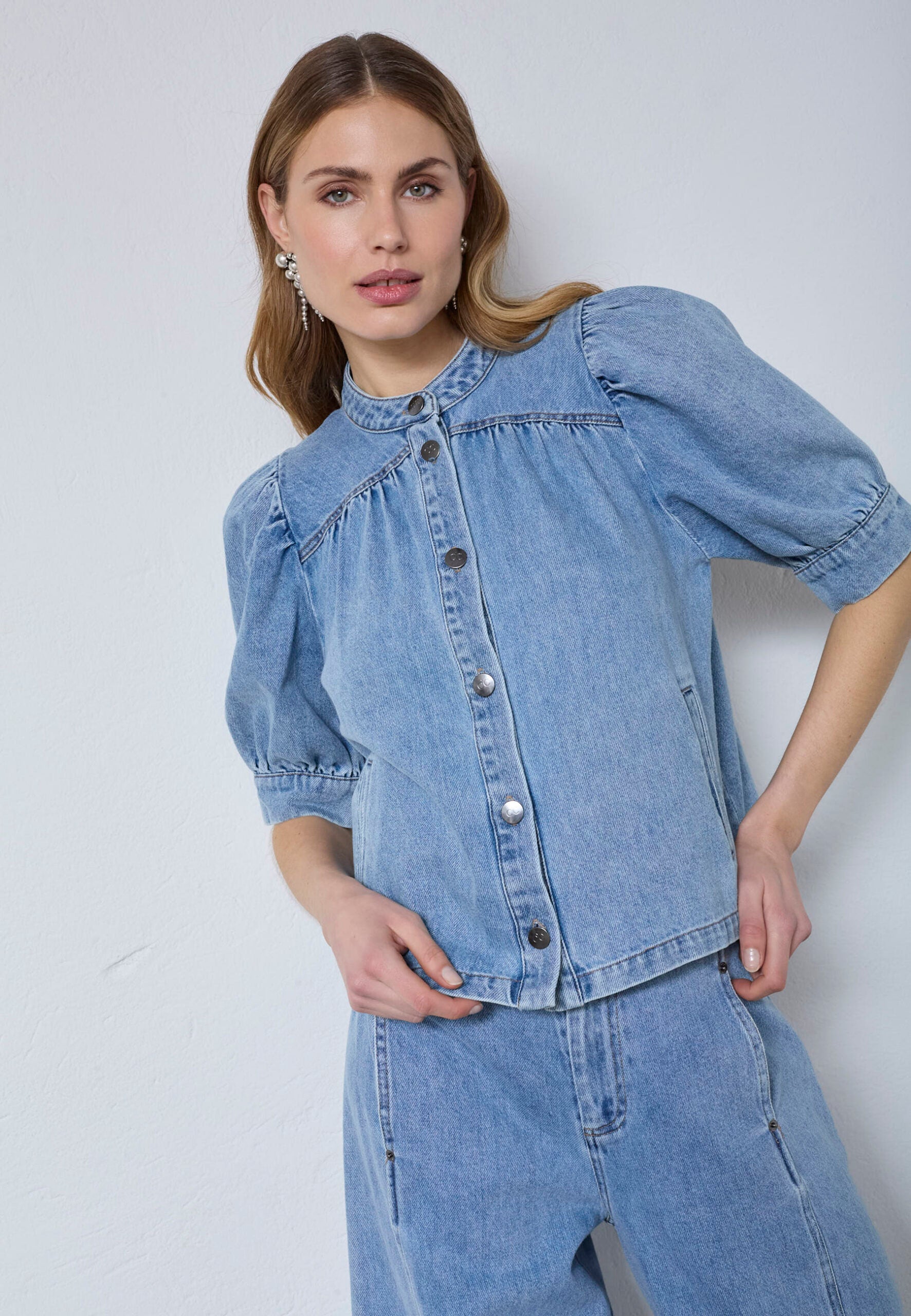Co'Couture - AsjaCC Denim Blouse