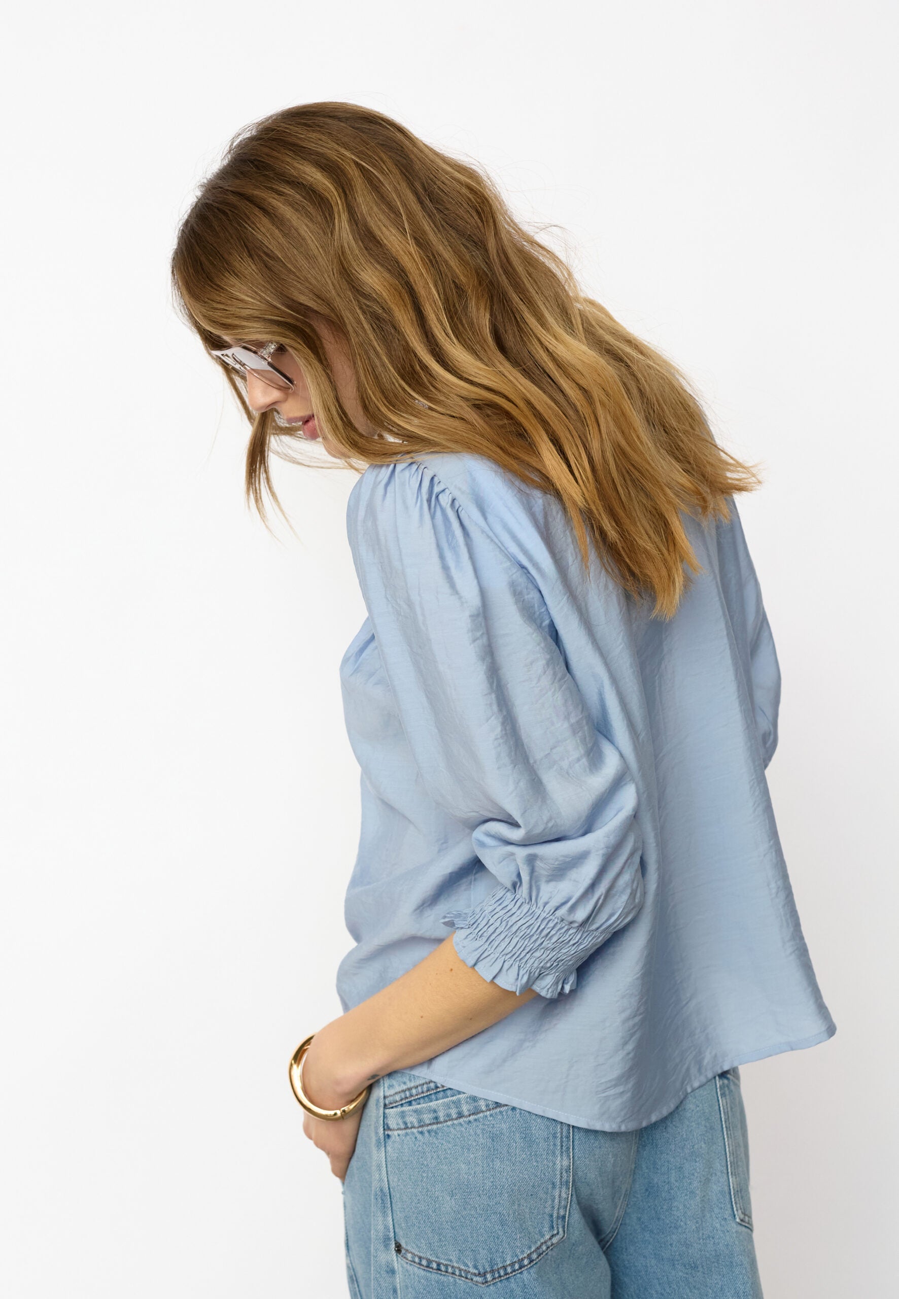 Co'Couture - CallumCC Lace Puff V-Shirt