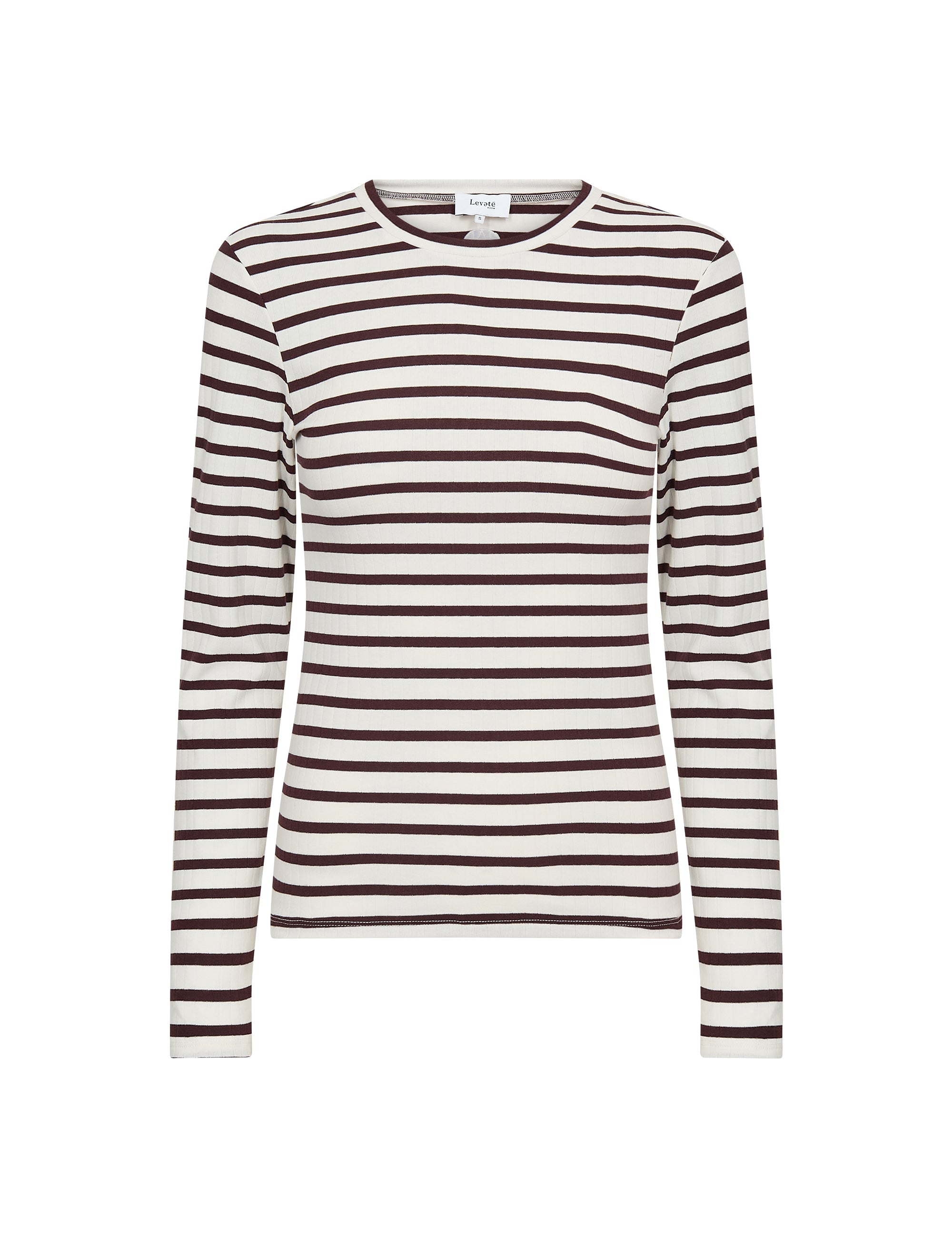 Leveté Room - LR-Neddie 2 bluse, hvid/bordeaux