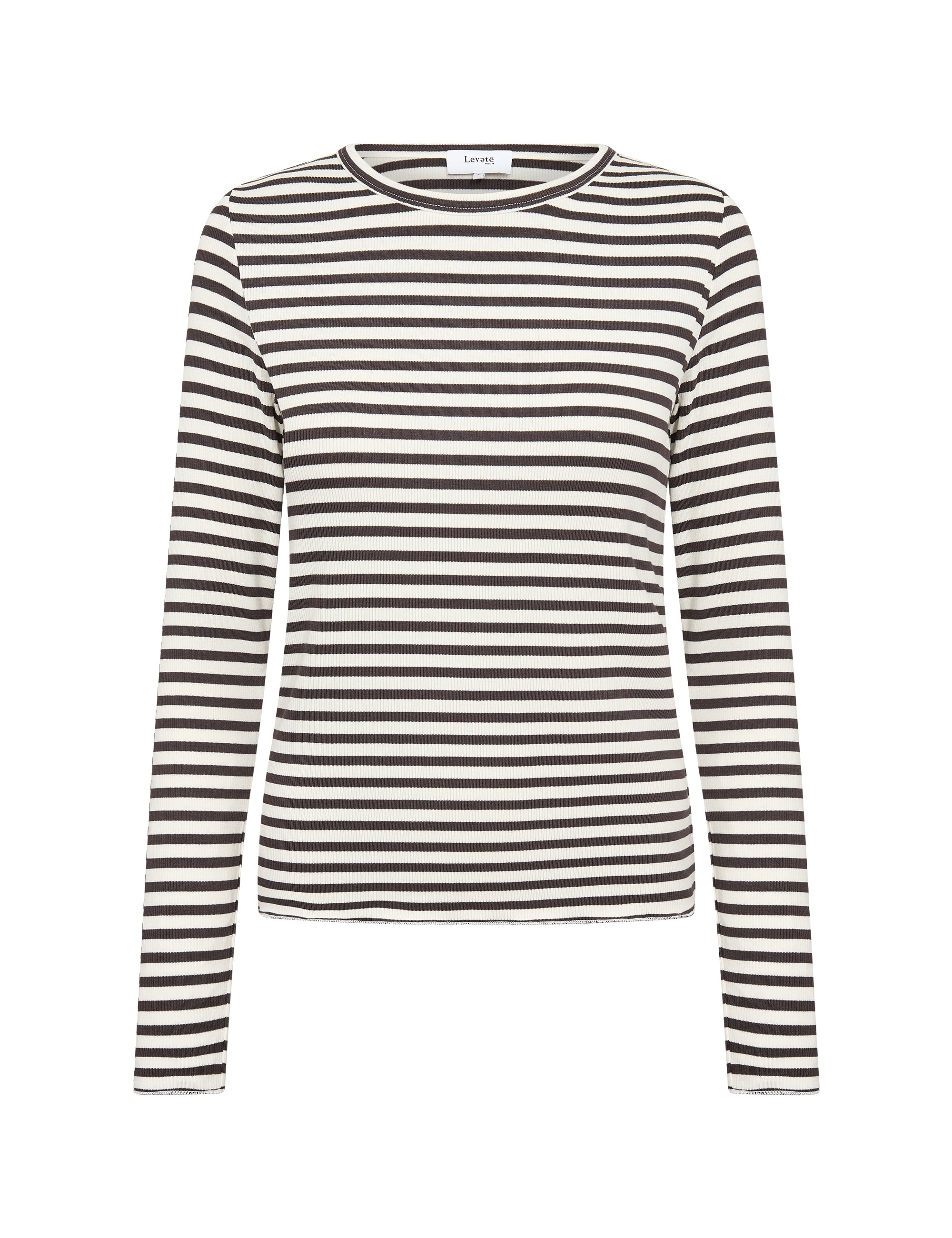 Leveté Room - LR-Ika 11 bluse Offwhite/Brun
