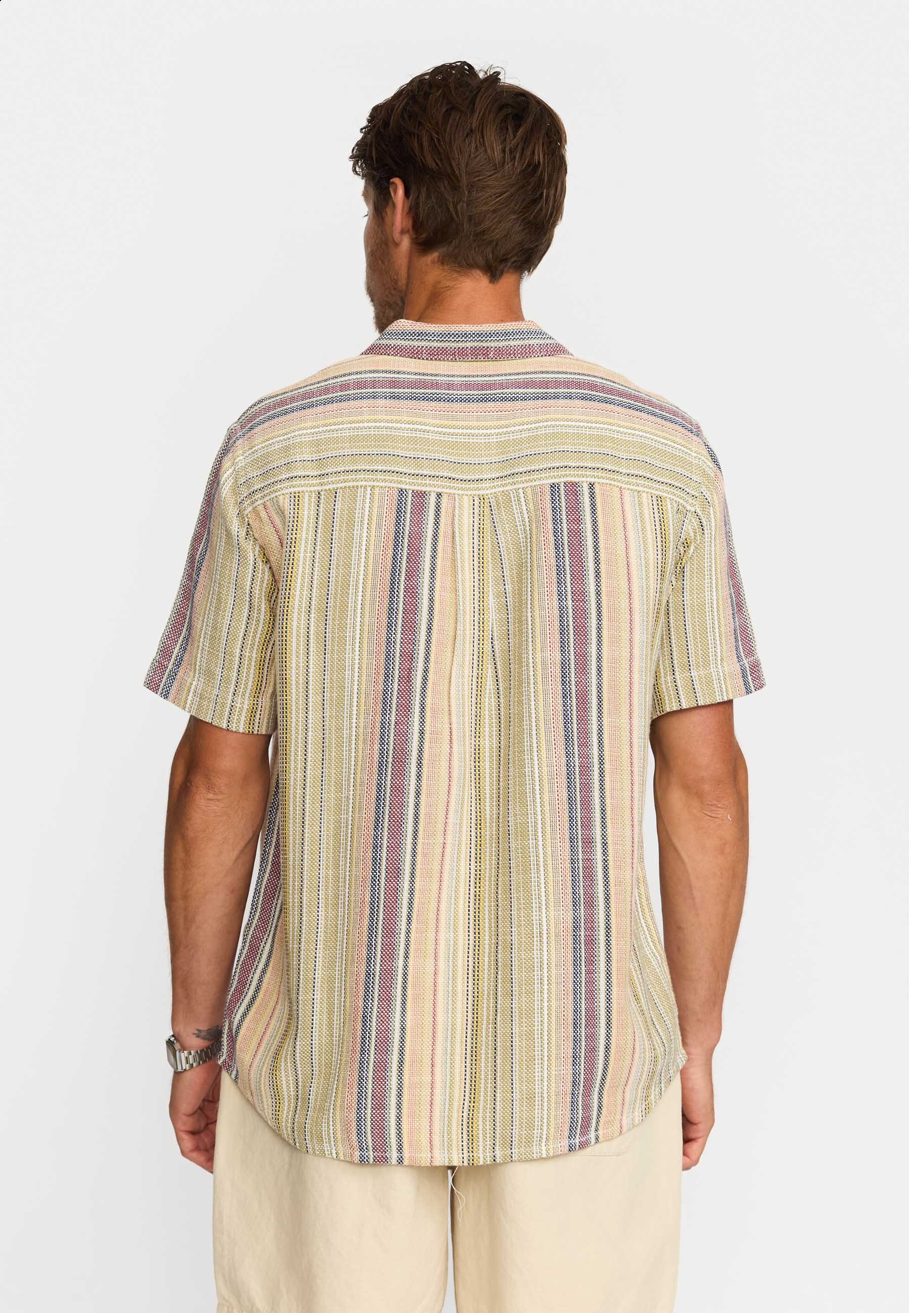 Revolution - Short-sleeved Cuban Shirt Army