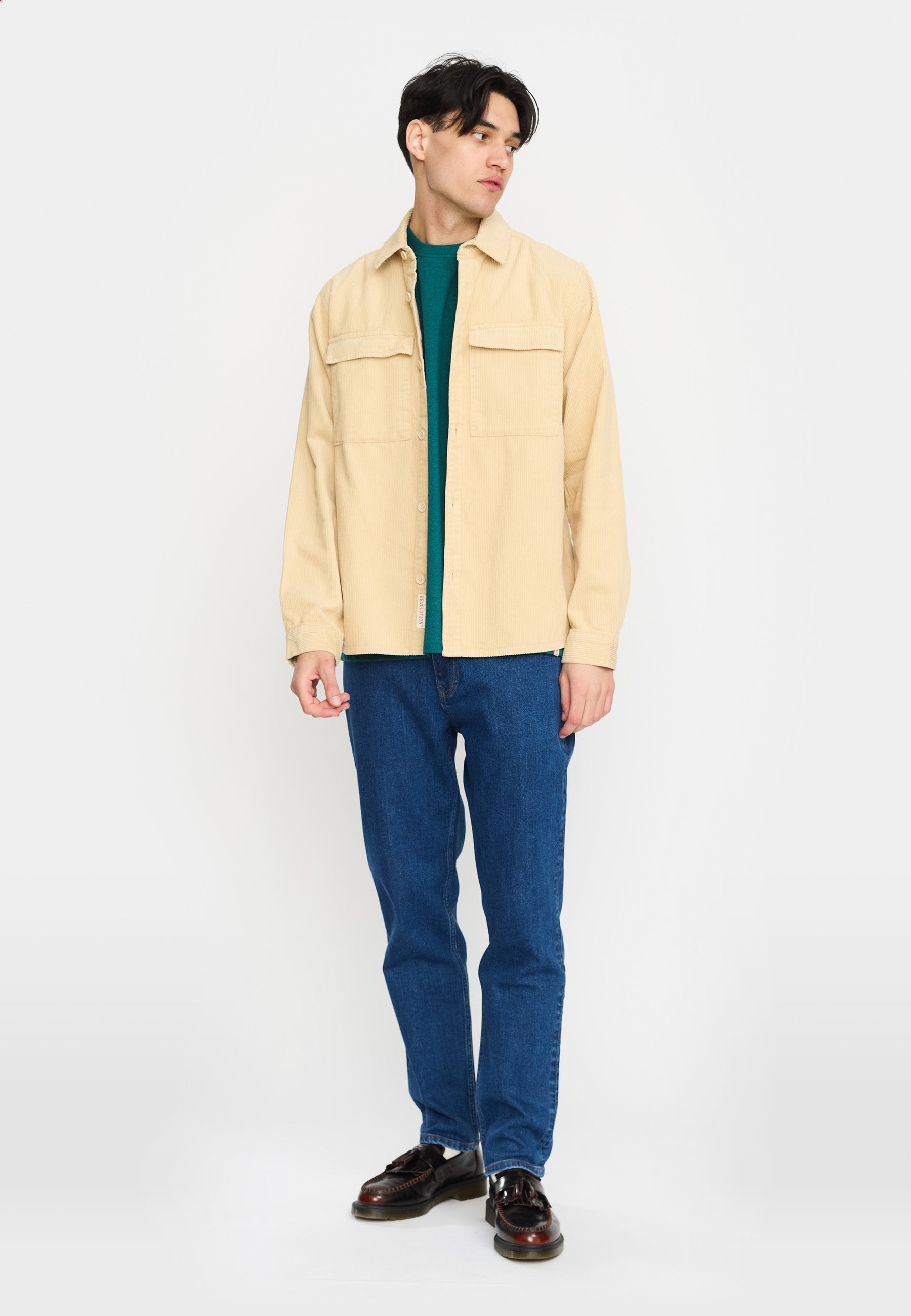 Revolution – Overshirt i Dark Offwhite