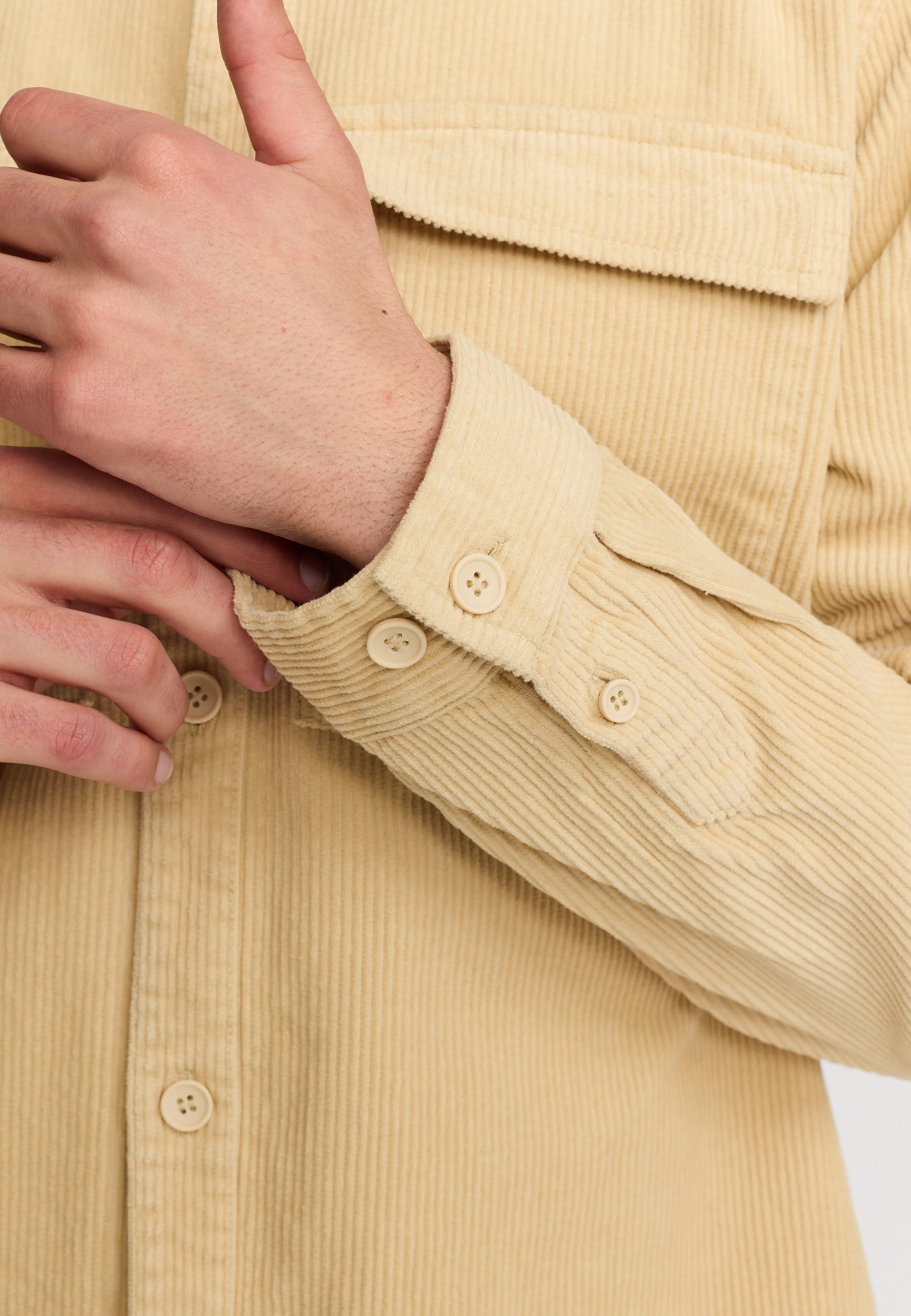 Revolution – Overshirt i Dark Offwhite