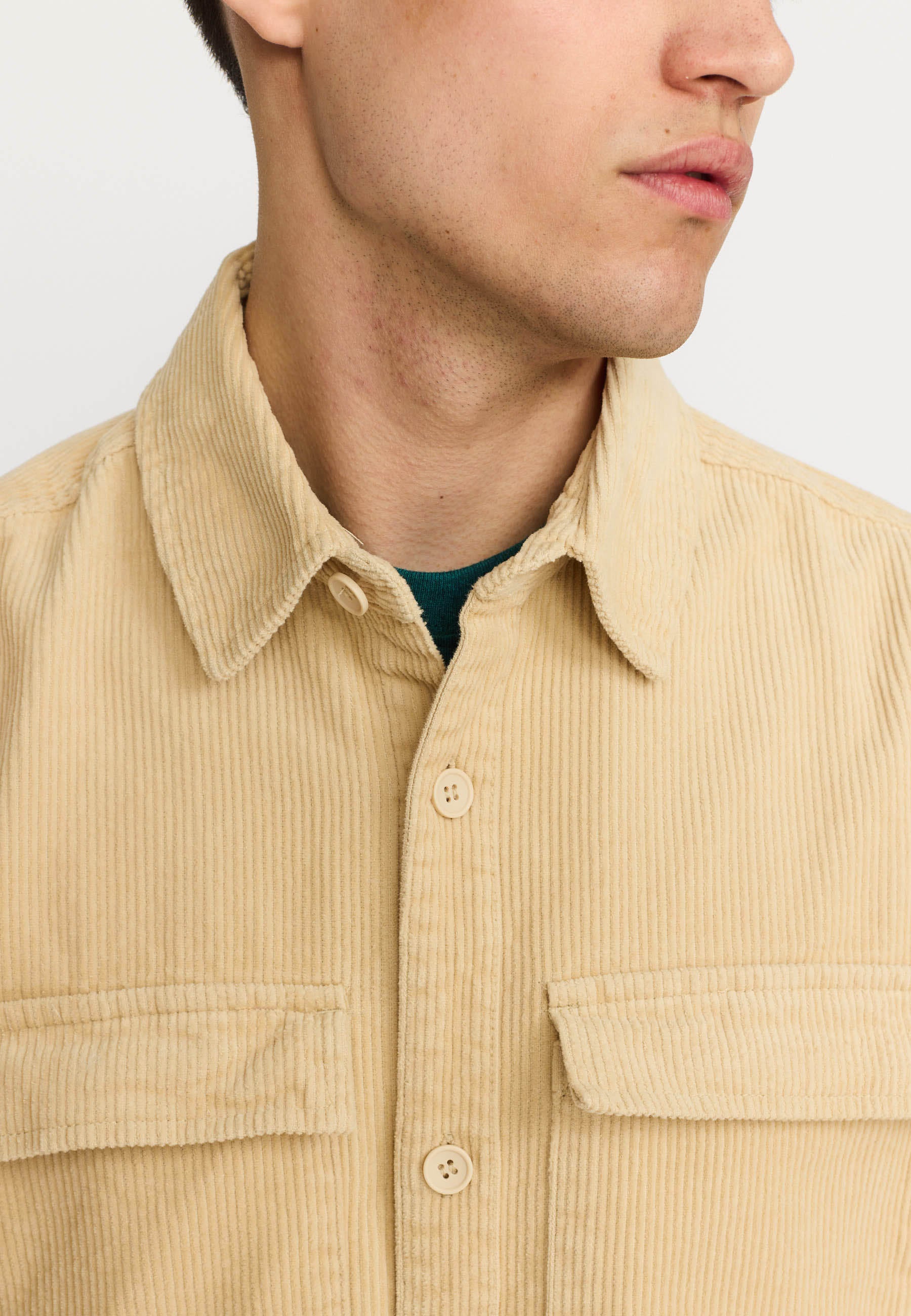 Revolution – Overshirt i Dark Offwhite