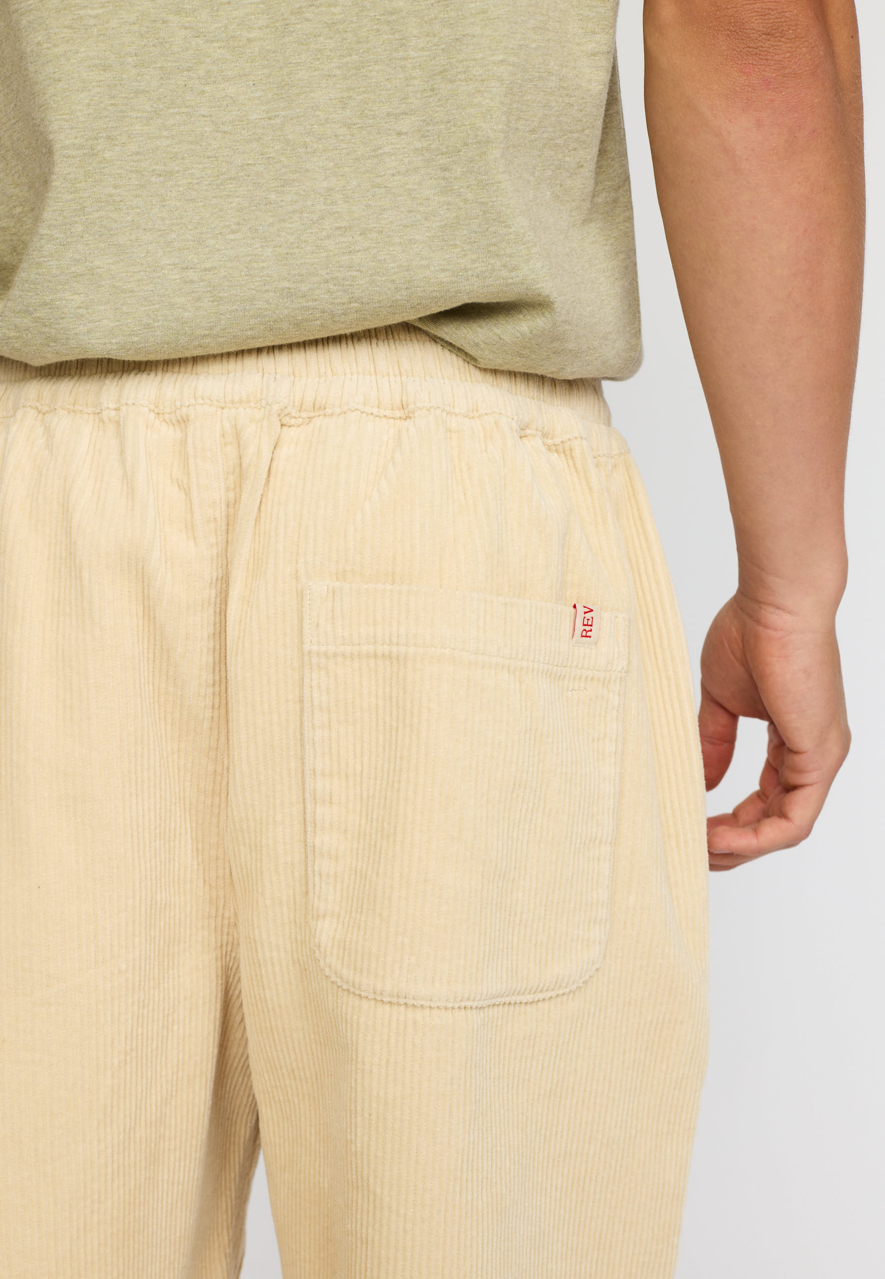 Revolution – Long Casual Shorts i Mørk Offwhite