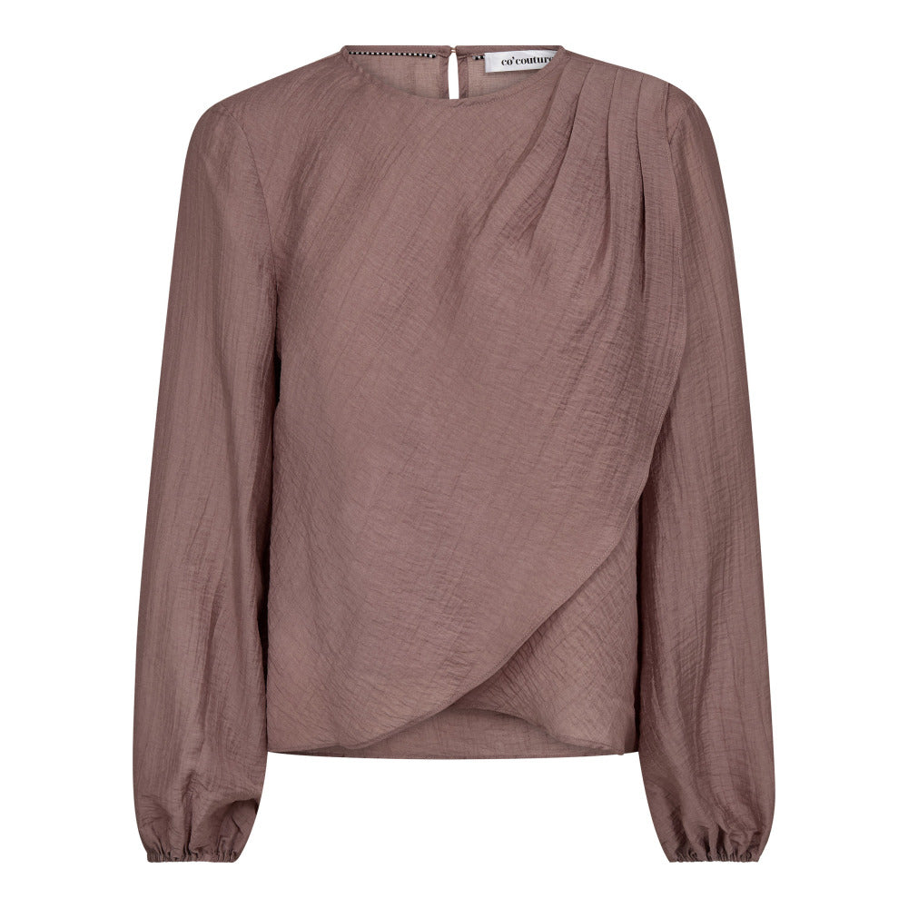 Co' Couture - ConnyCC Drape Blouse Old Rose