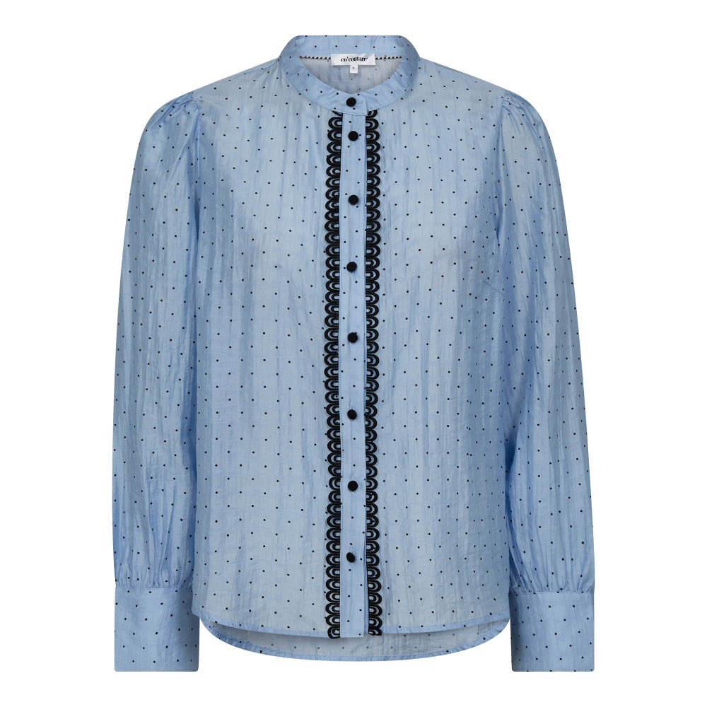 Co' Couture - DallyCC Dot Shirt, pale blue