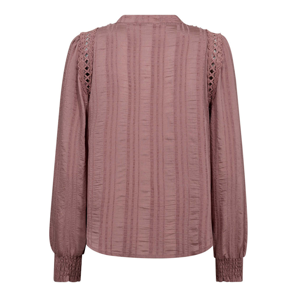 Co' Couture - KesiCC Lace V-shirt i Rosa