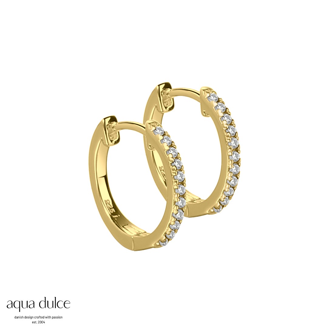 Raya Hoop 15 mm i Guld – Aqua Dulce