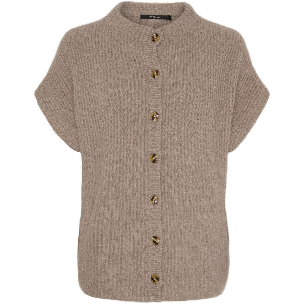 BTF Cph - BTFEleanor Racoon Cardigan i mocca