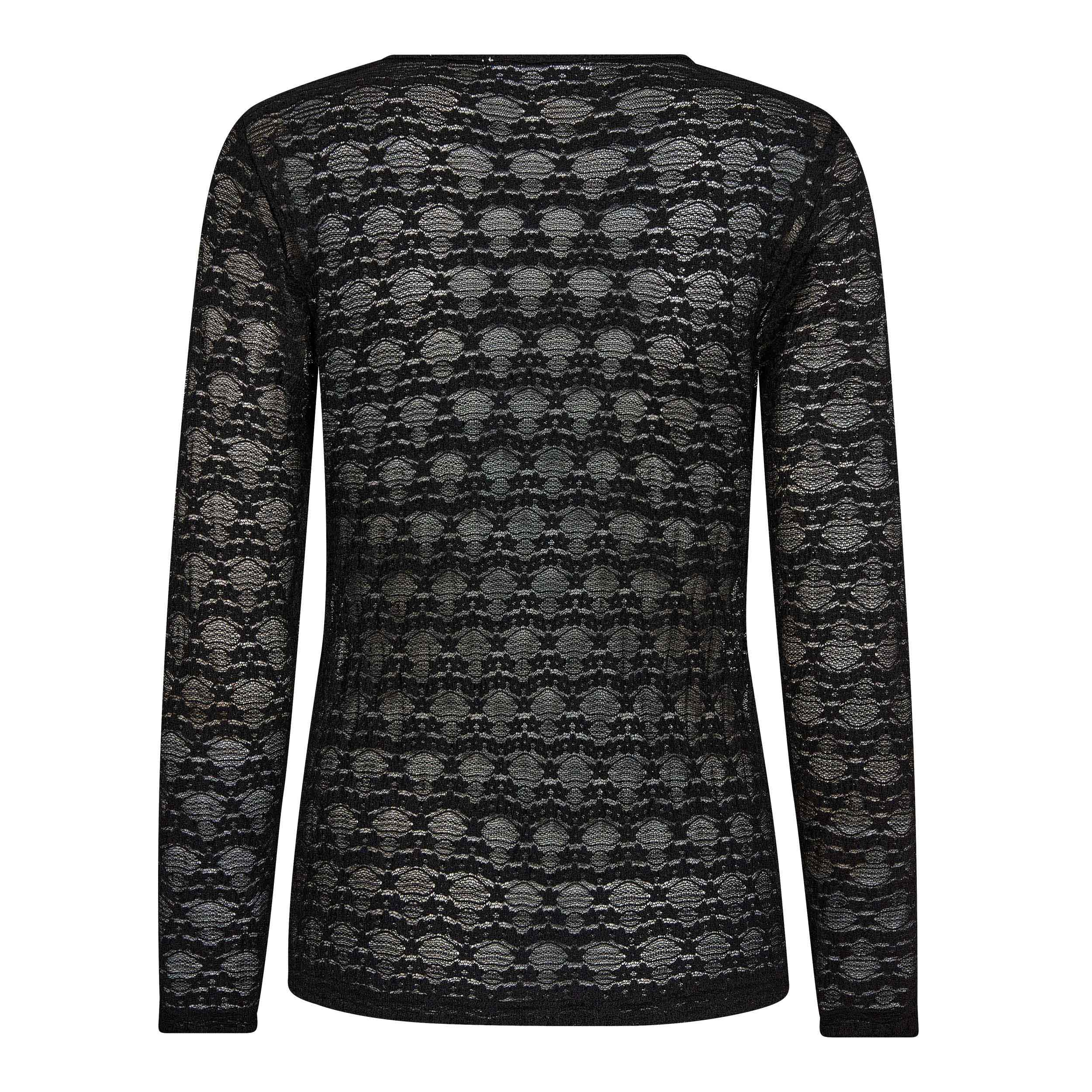 Co'Couture - BarieCC O-Neck mesh bluse