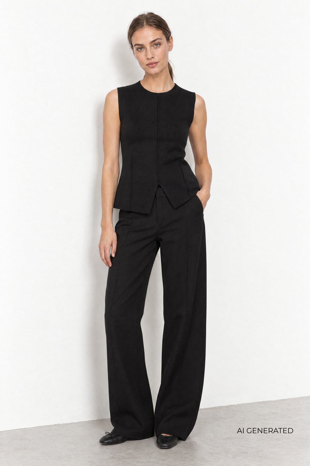 Levete Room LR-Ubah 2 Waistcoat – Black