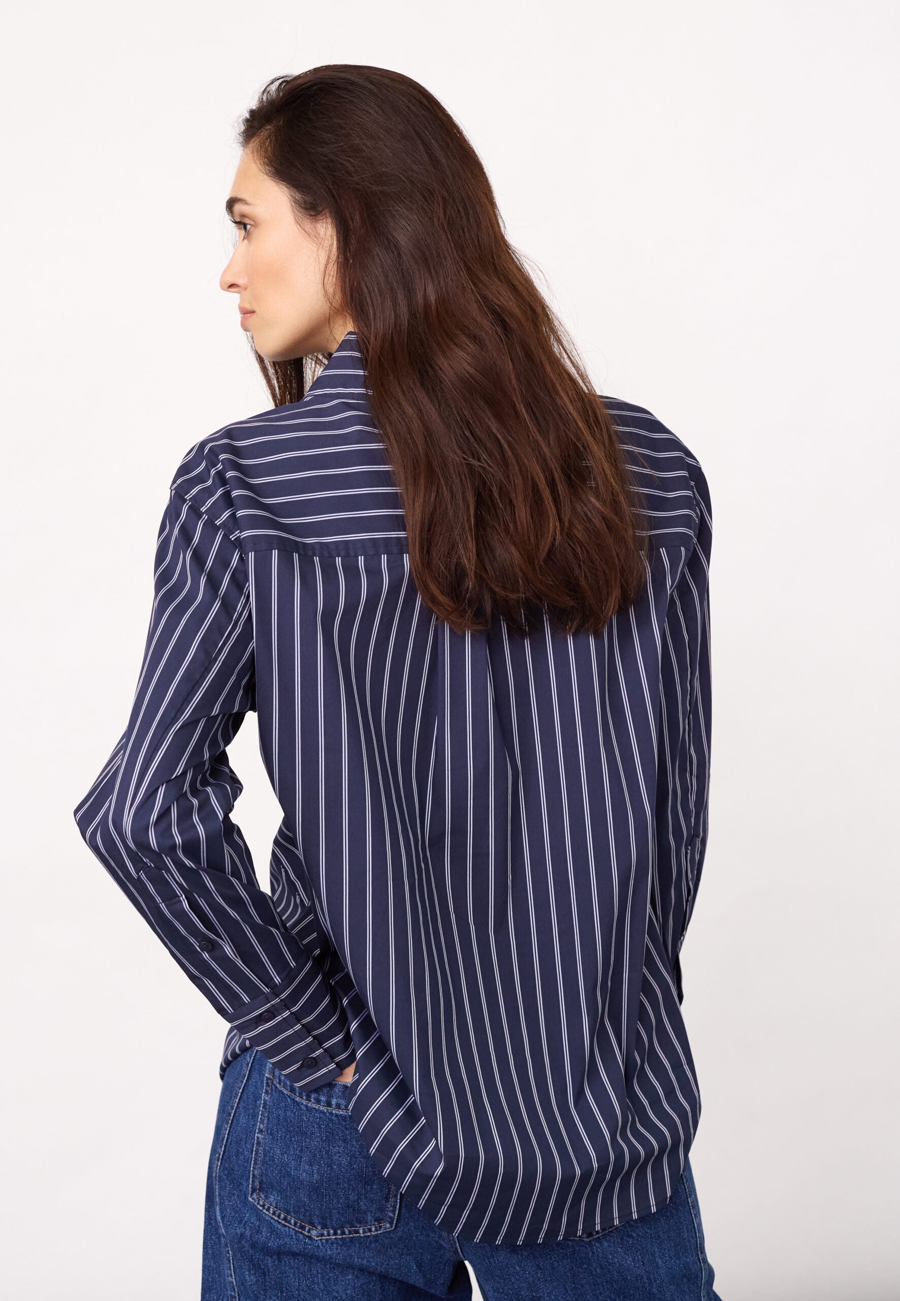 Co'couture - SomoCC Stripe Funnel Neck Shirt