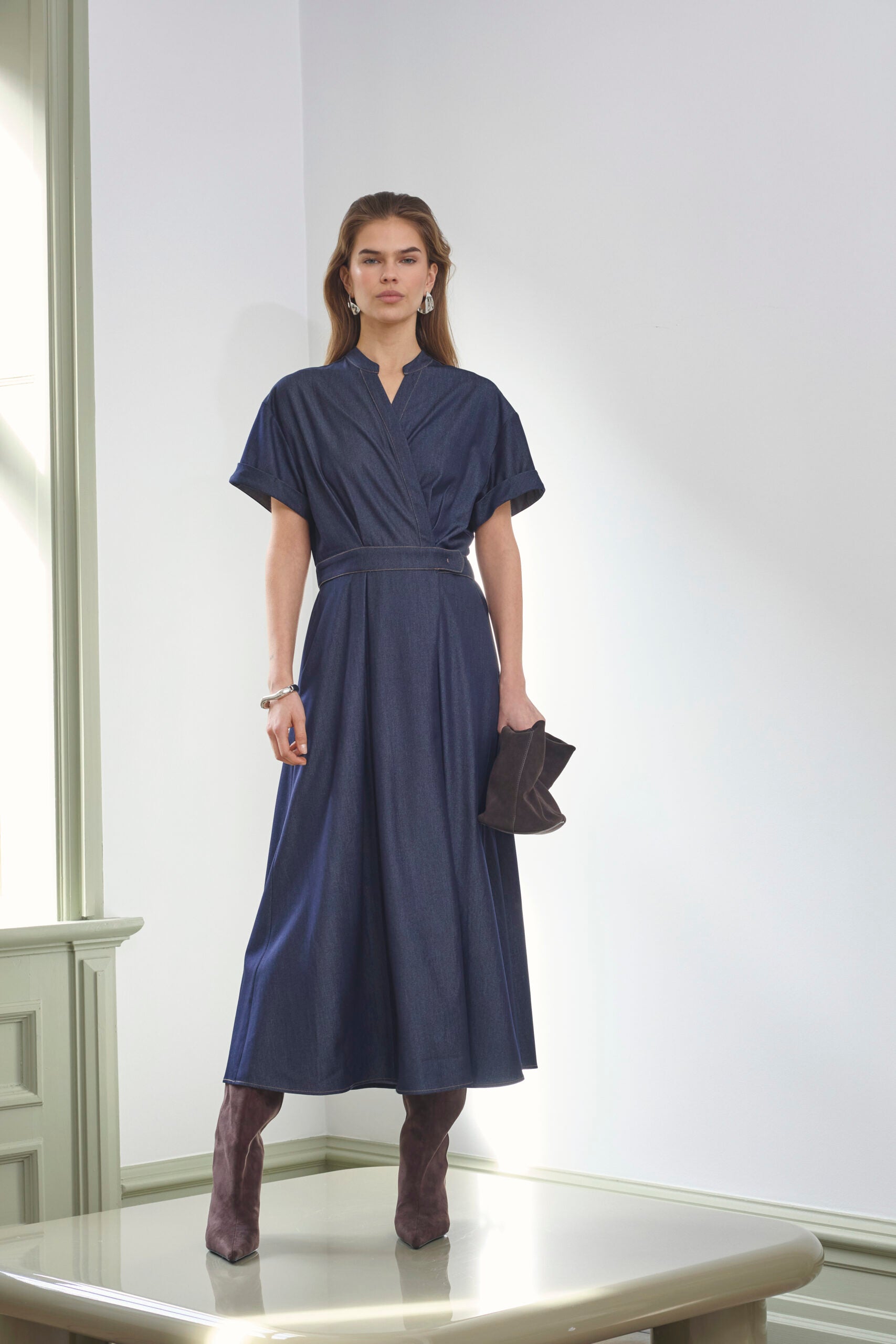 Co'Couture - TerryCC Wrap Dress i Navy