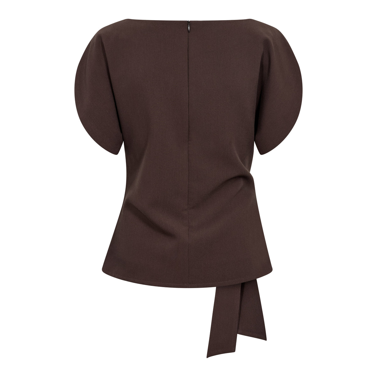 Co’Couture - AcileCC Pleat SS Blouse - Brown