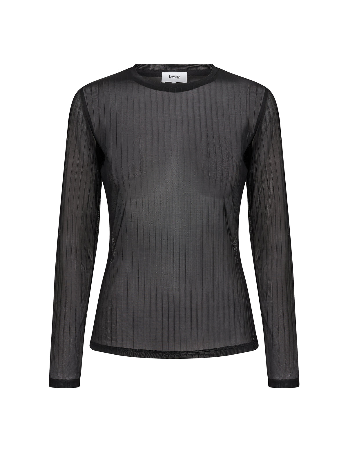 Leveté Room - LR-Uwa 1 meshbluse i sort