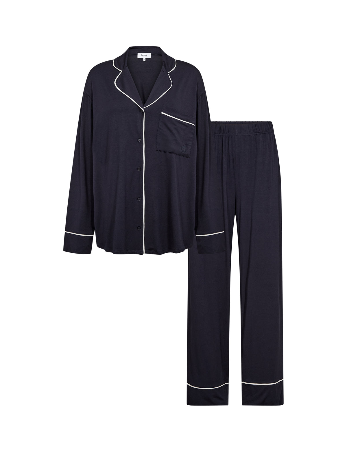 Leveté Room – LR-UDO SET 1 Pyjamassæt – Baritone Blue Combi