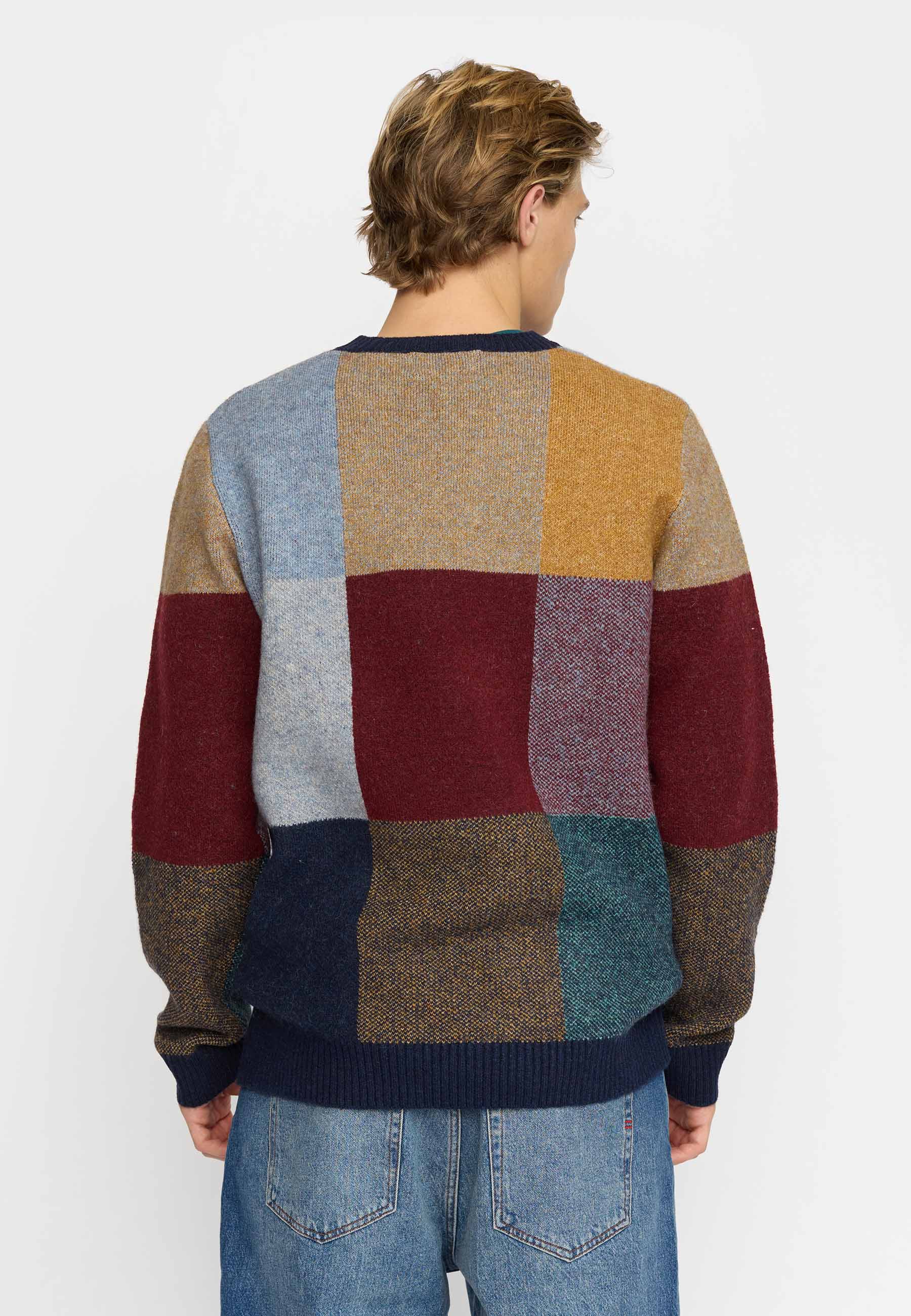 Revolution - Knit Sweater i Navy Multi