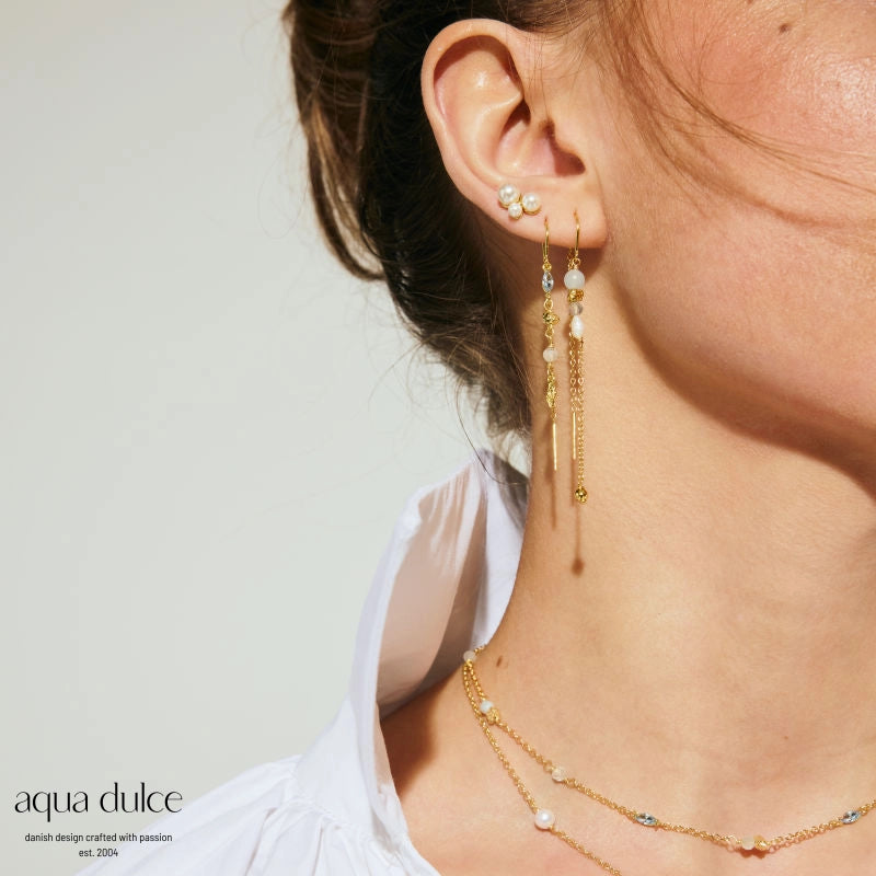 Aqua Dulce - Luna Earstud - guld