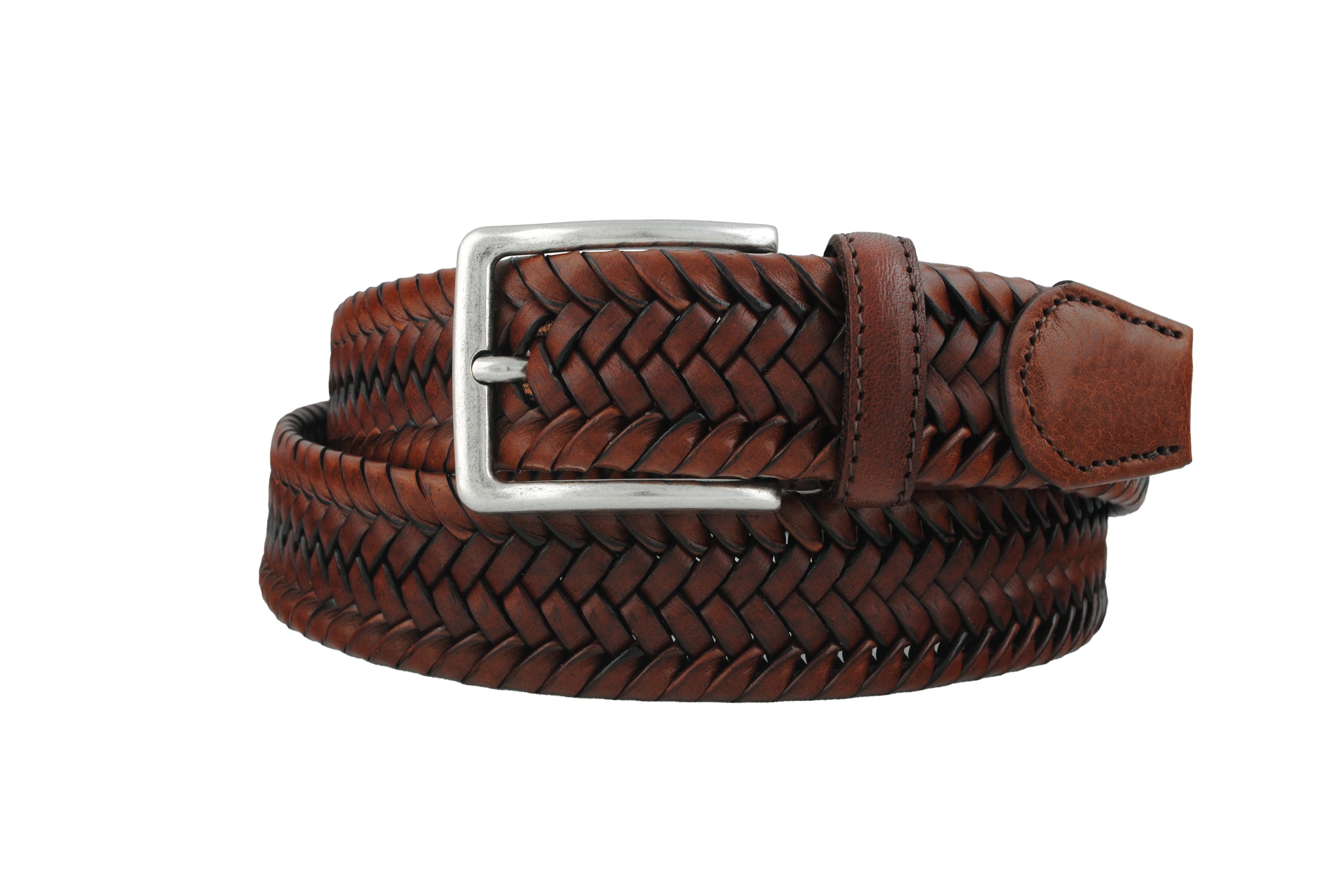 Bosswik - Læderflet bælte Art. 6930