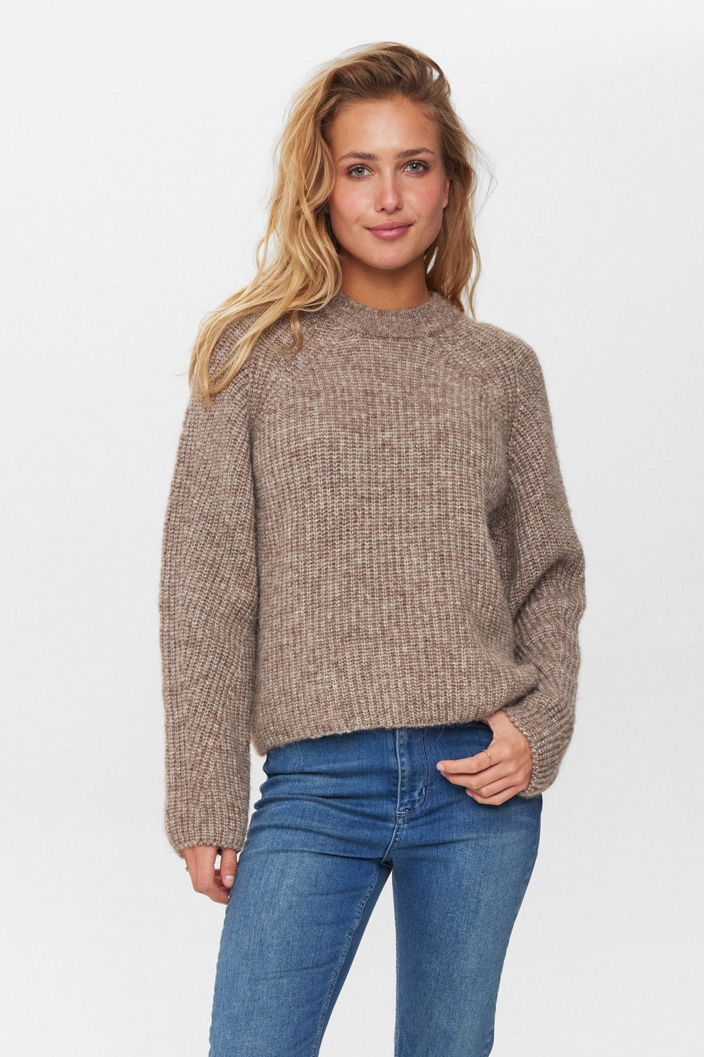 Nümph - NUZindi Pullover, Fossil Melange