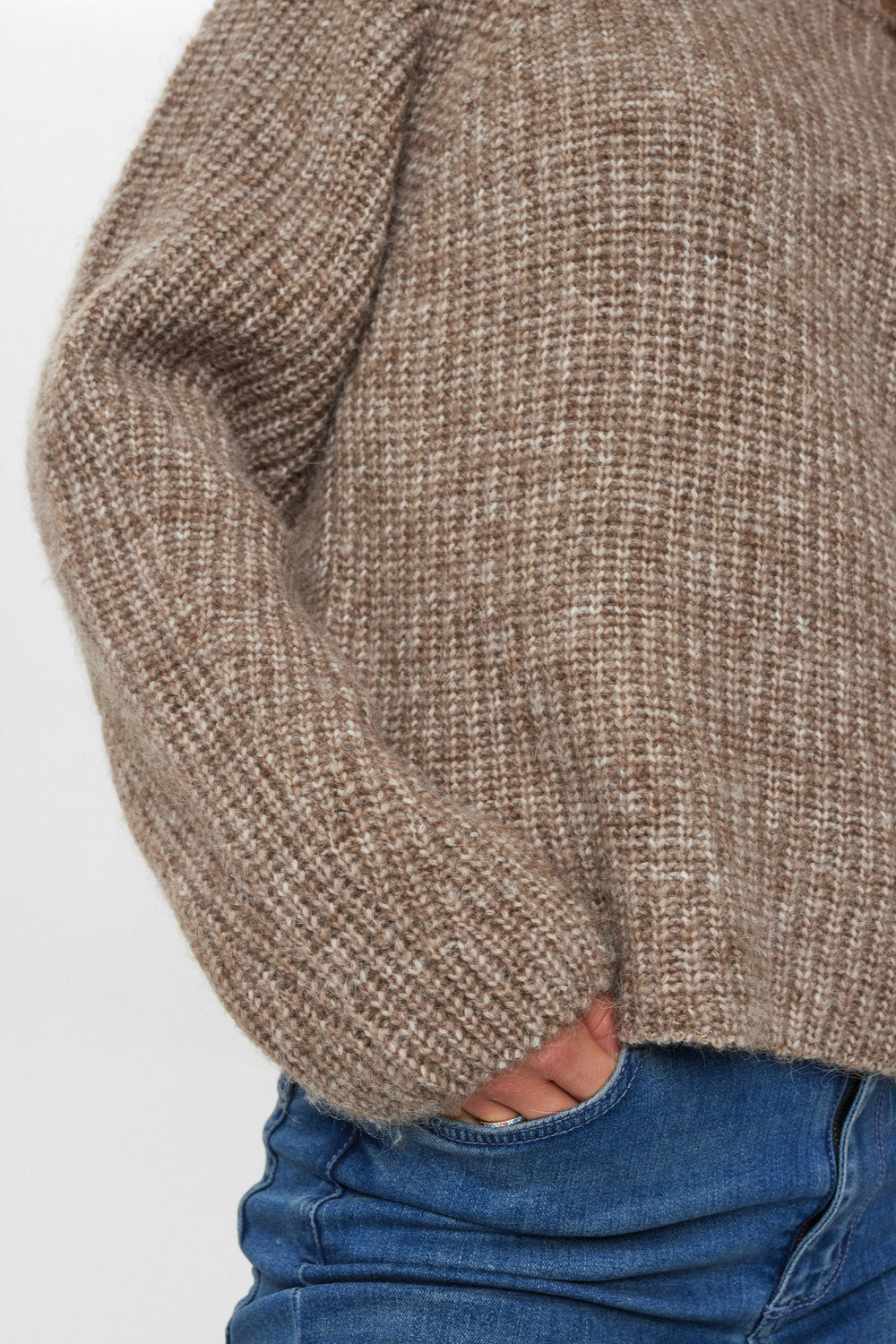 Nümph - NUZindi Pullover, Fossil Melange