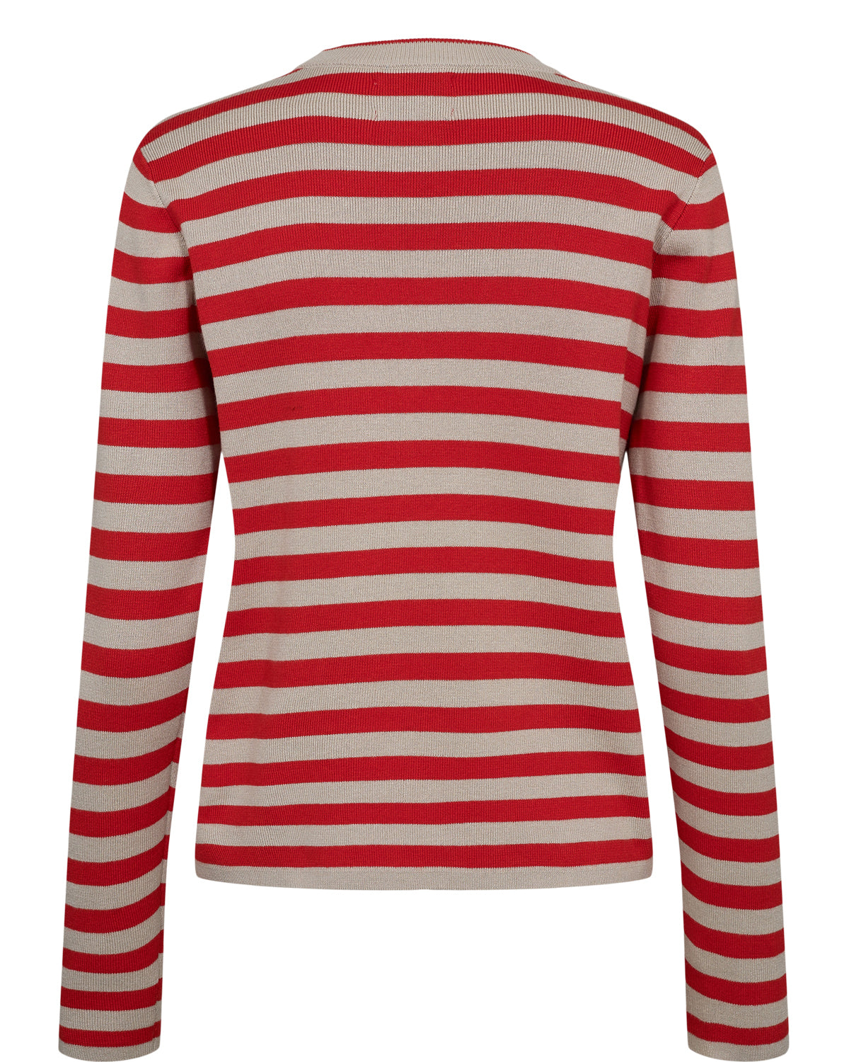 Nümph - NUStripy Pullover i fiery red