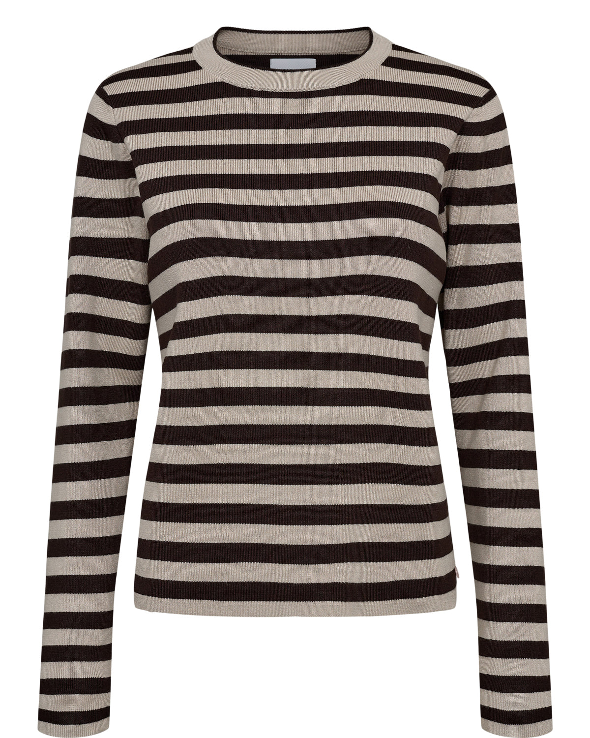 Nümph - NUStripy Pullover i Mørkebrun