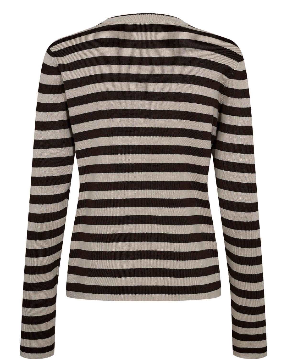 Nümph - NUStripy Pullover i Mørkebrun