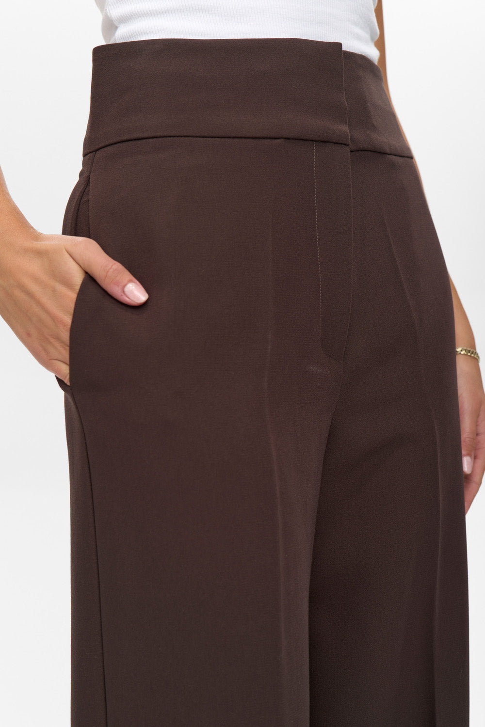 Nümph - NUBussy Pant i mørkebrun