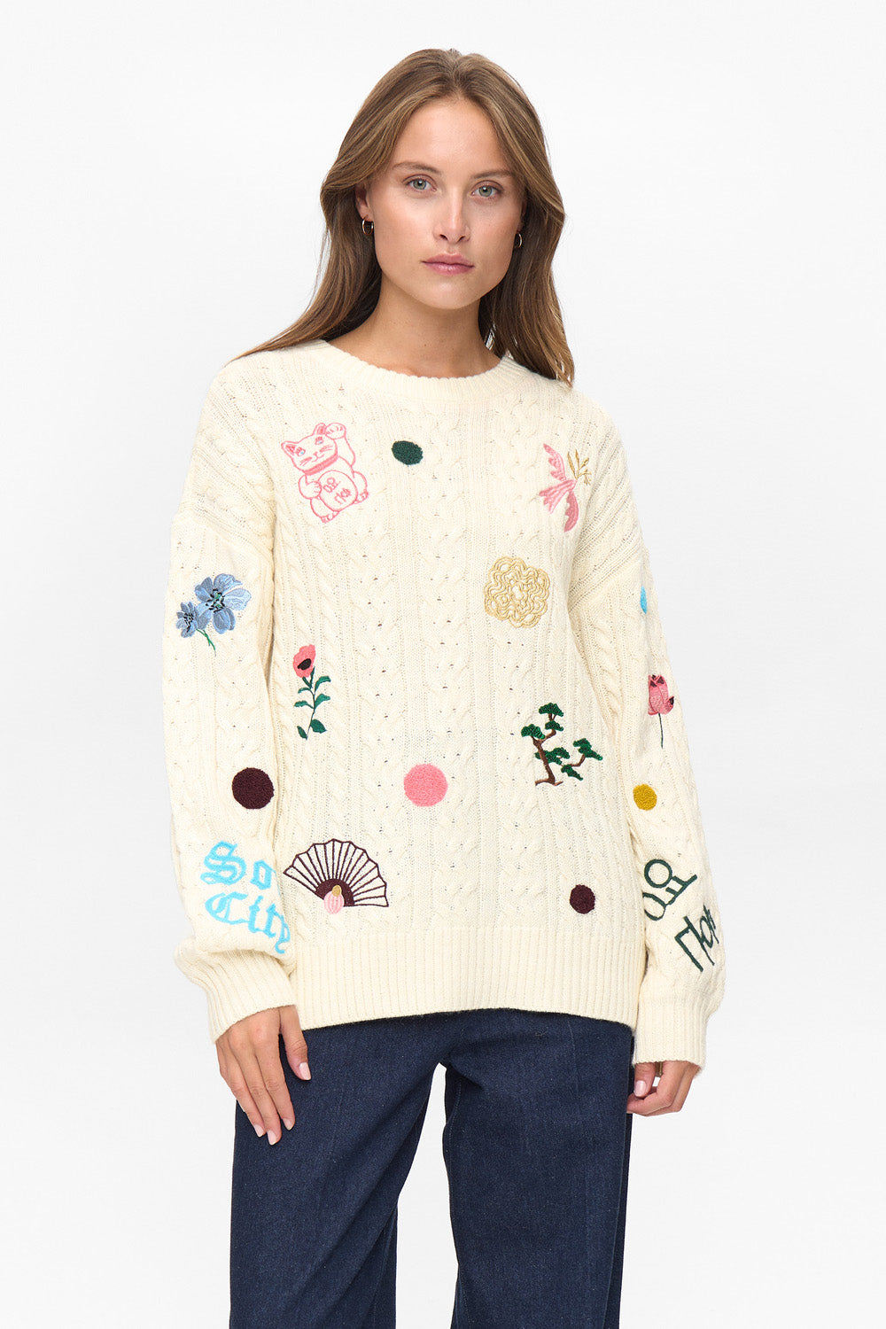 Nümph - NULysa strik med broderi