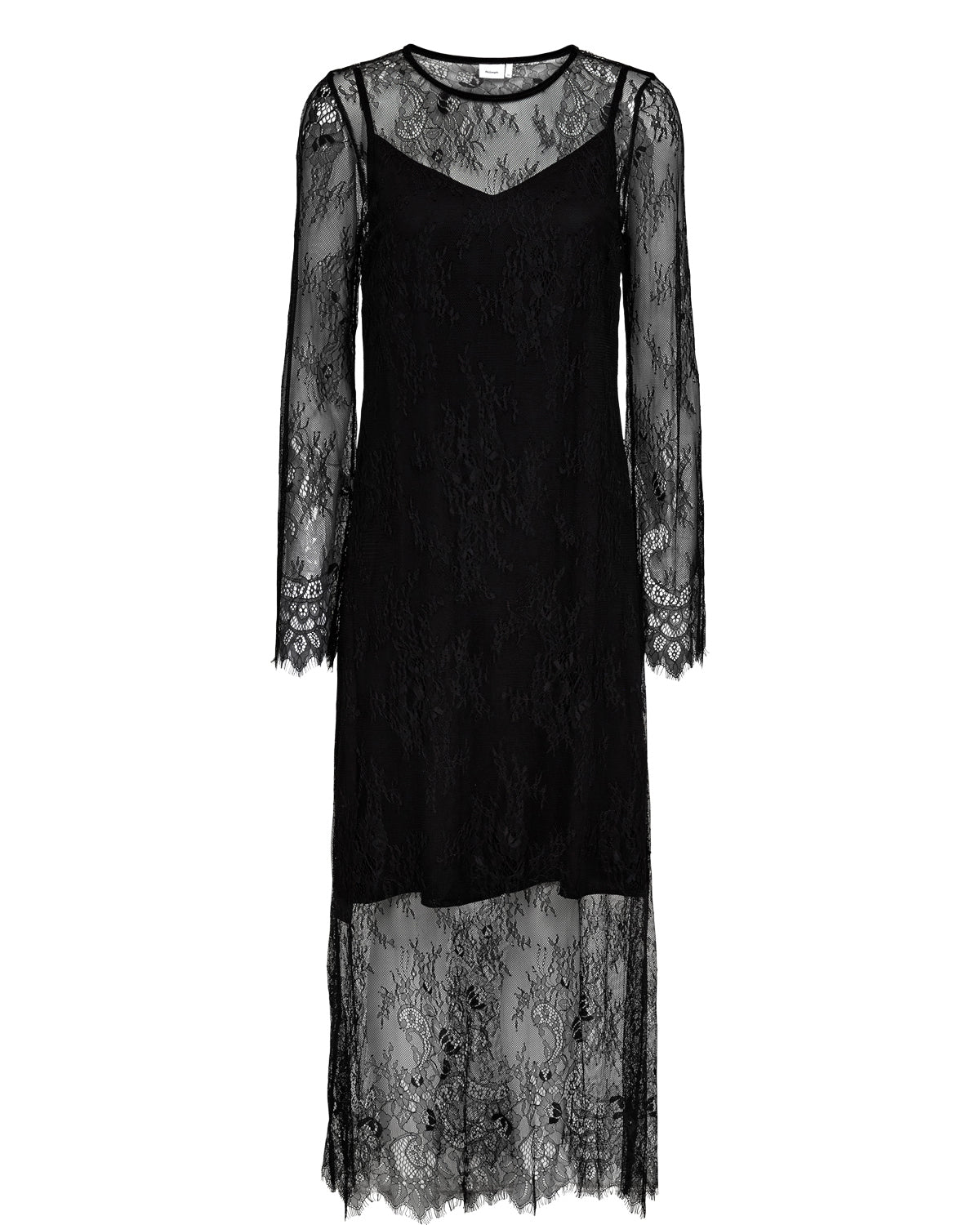 Nümph - NUSansa, Sort blonde kjole