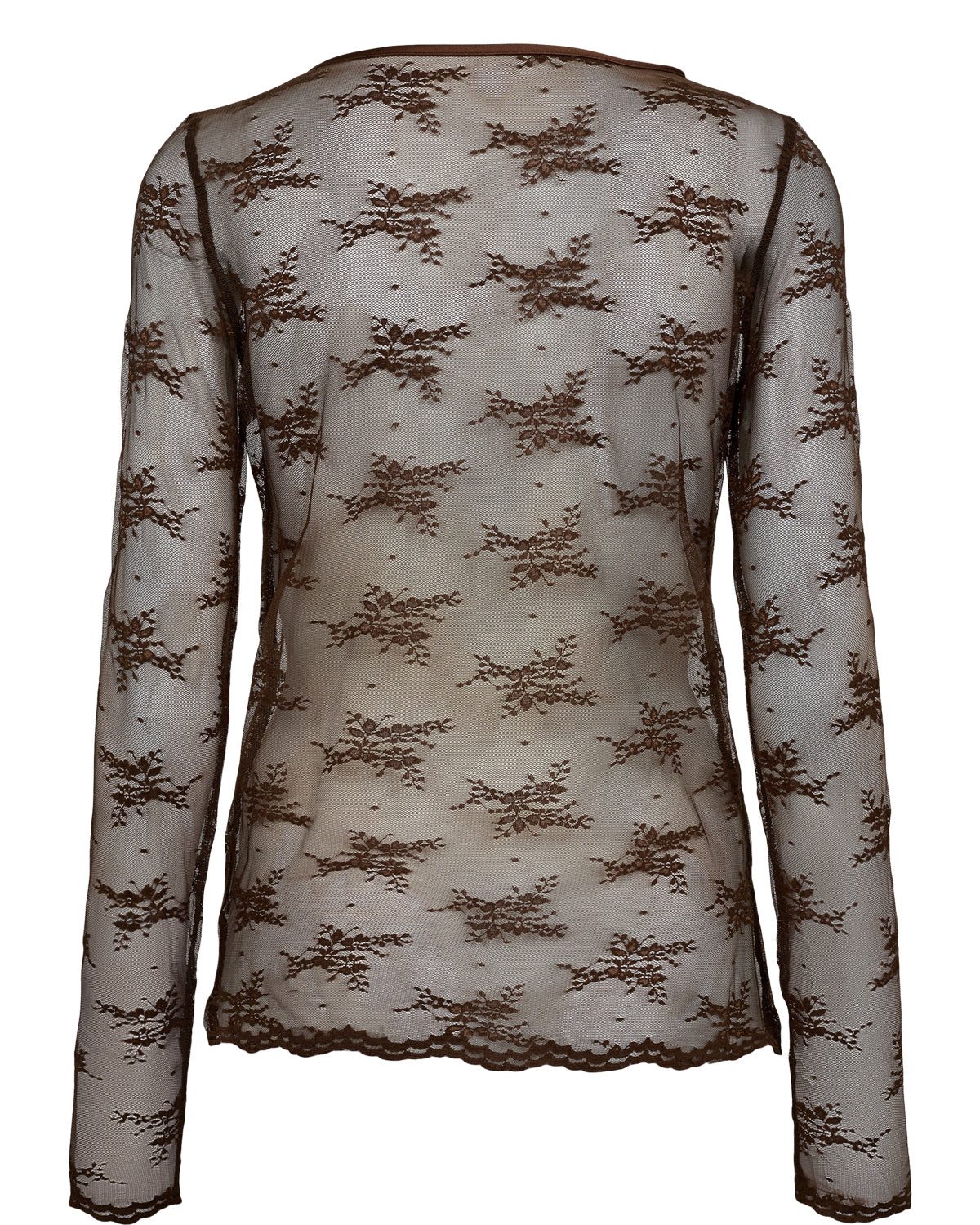 Nümph - NUNatalia Meshbluse i brun