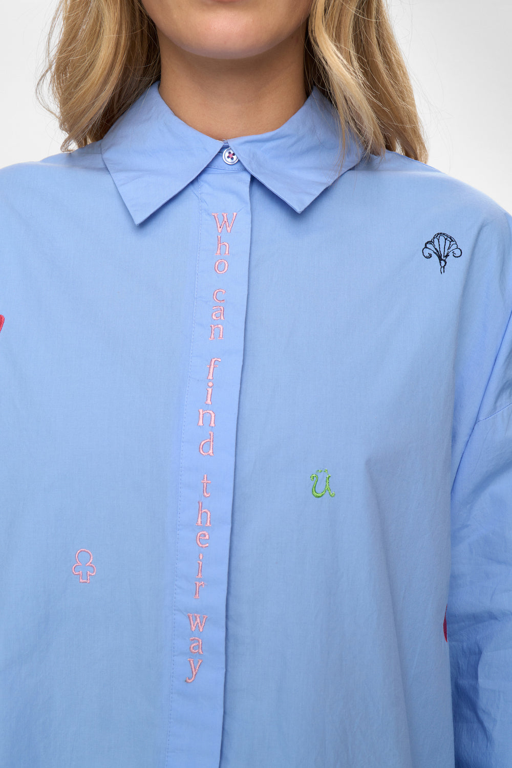 Nümph - NUJuna Skjorte i blå