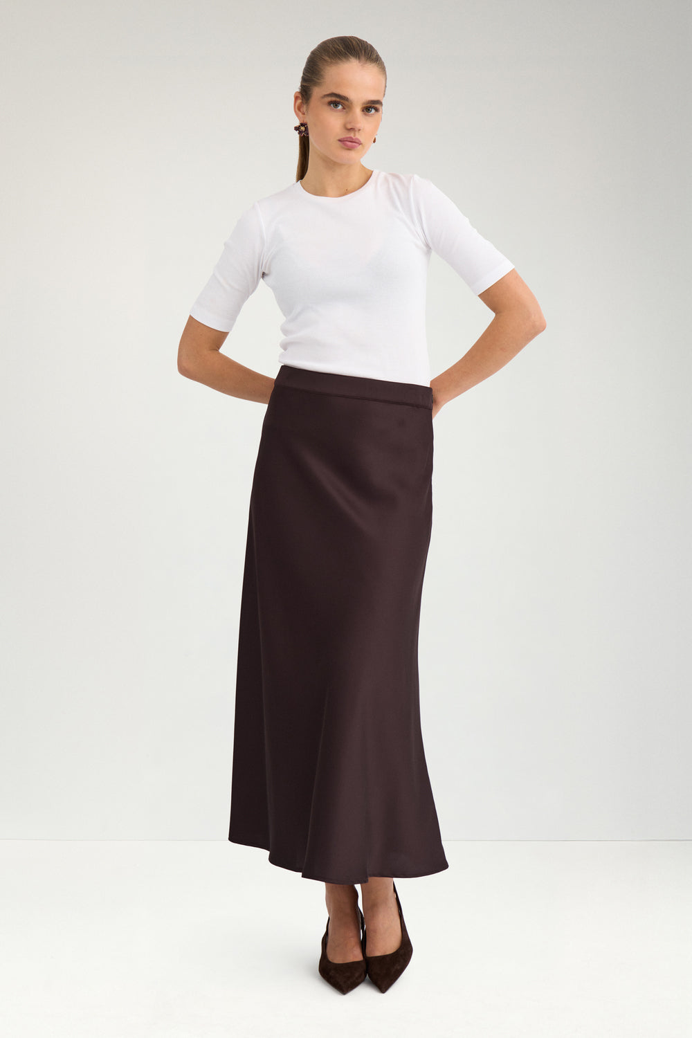 Nümph – NUAMELIA Nederdel – Chocolate Plum