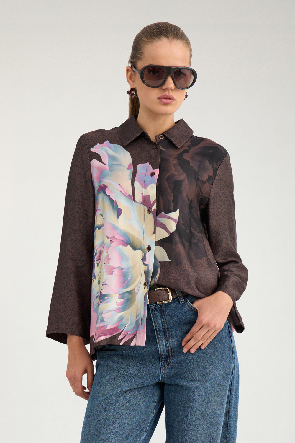 Nümph – NUCRISA BOXY Skjorte – Black Coffee