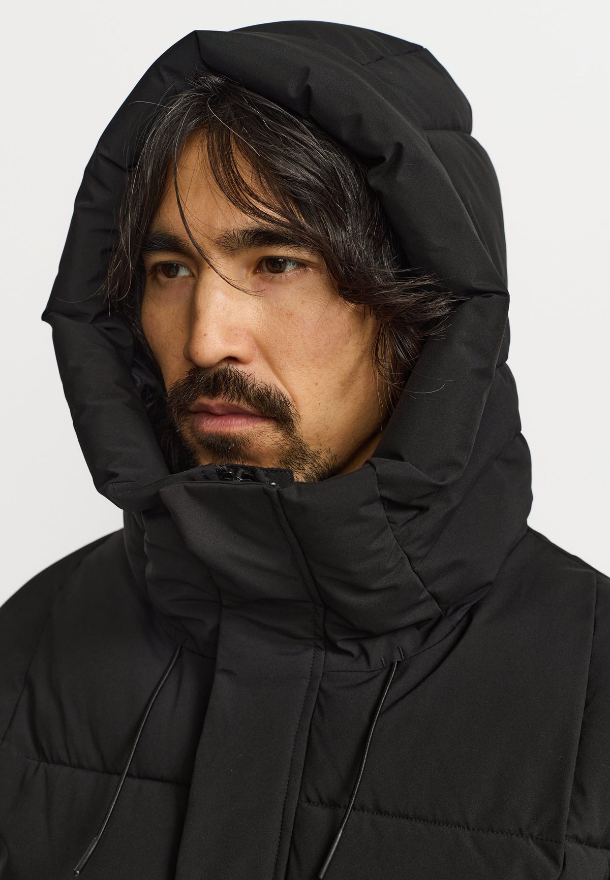 Revolution - Hooded Puffer Jacket - Black