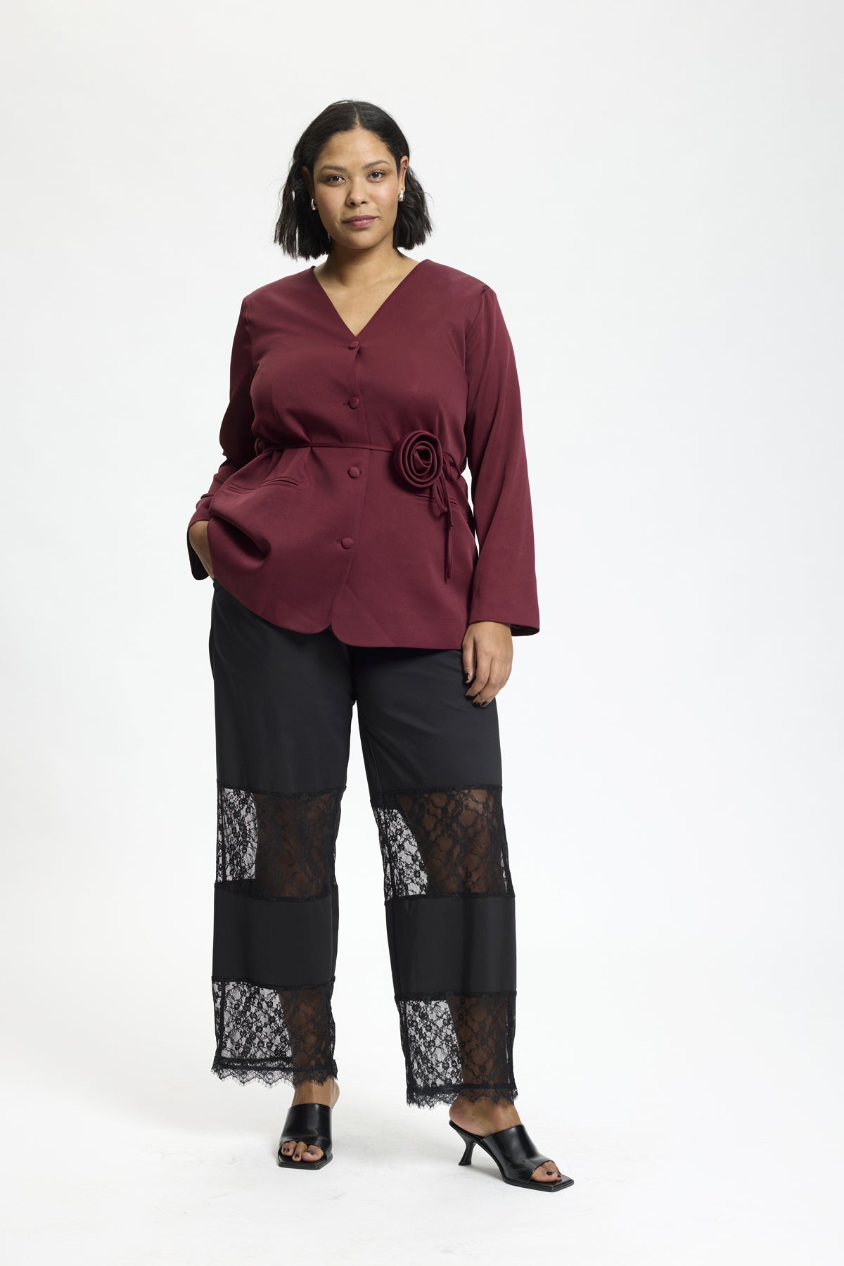 Anyday - Ayla blazer i bordeaux