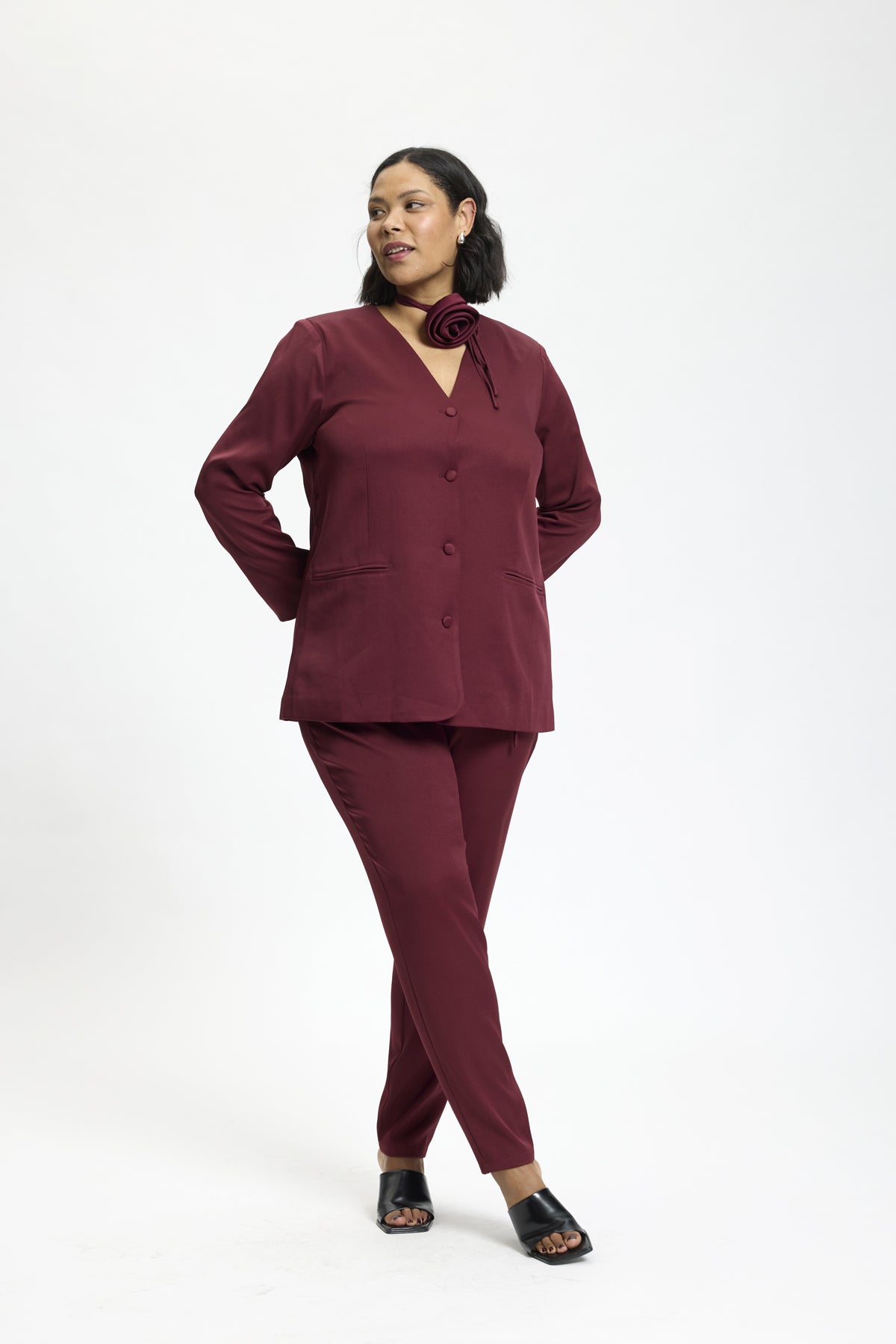 Anyday - Ayla blazer i bordeaux
