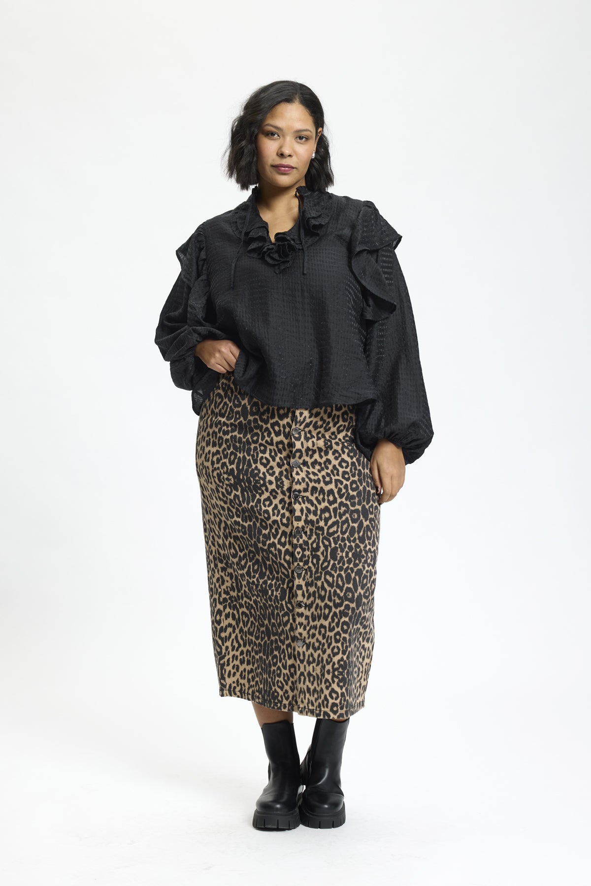 Anyday - Agnes bluse i sort