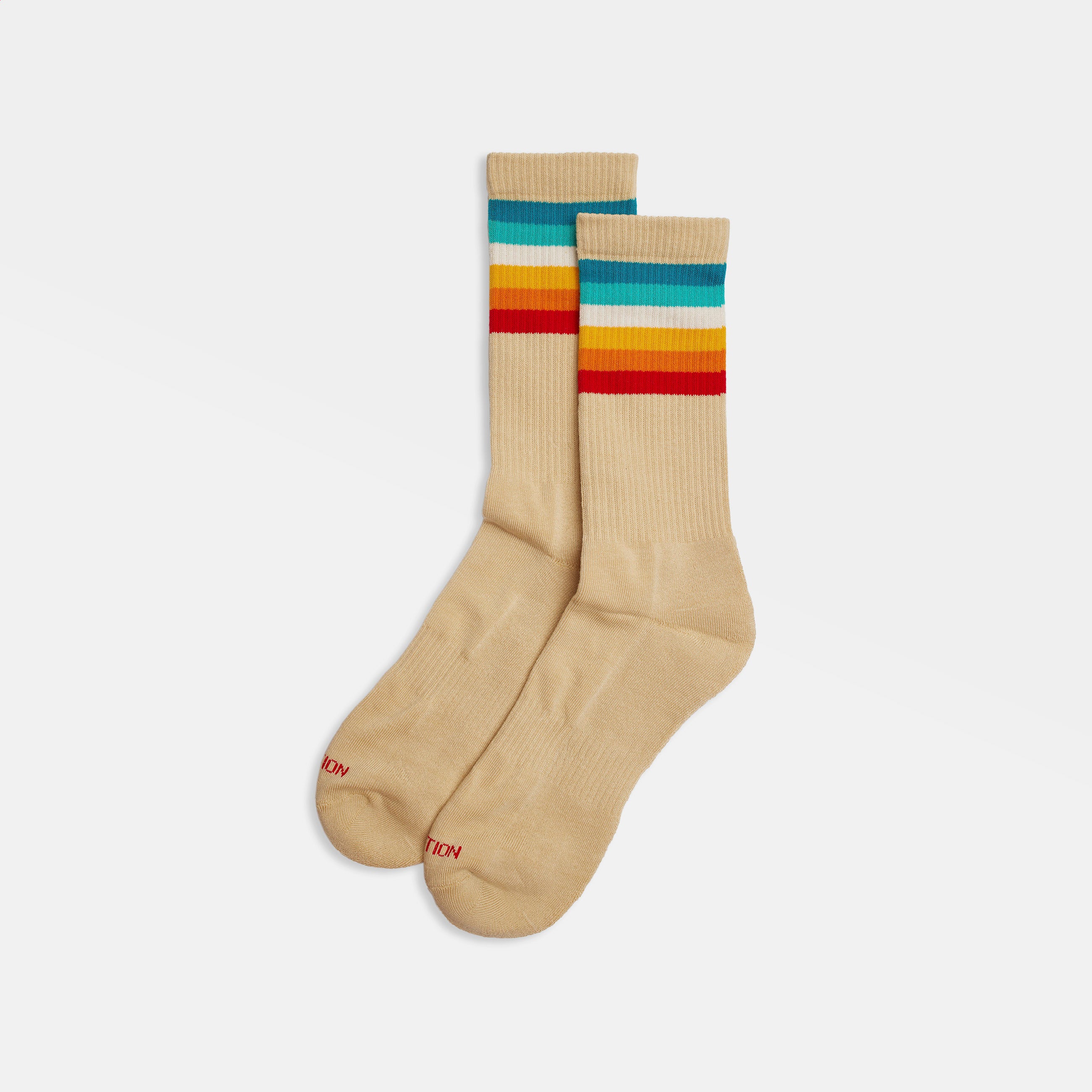 Revolution - Jaquard Crew Sock Beige